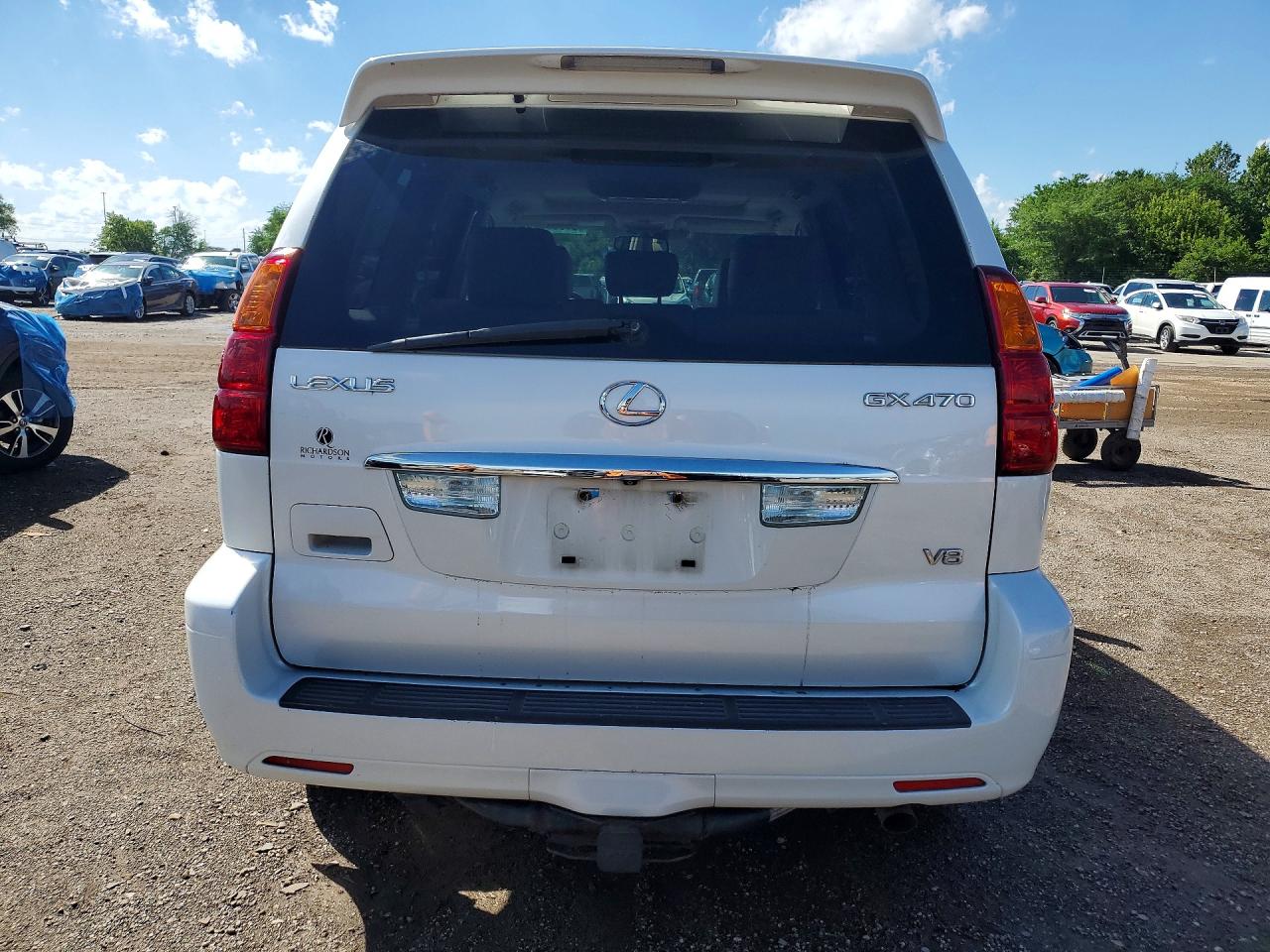 2007 Lexus Gx 470 White vin: JTJBT20X770143334