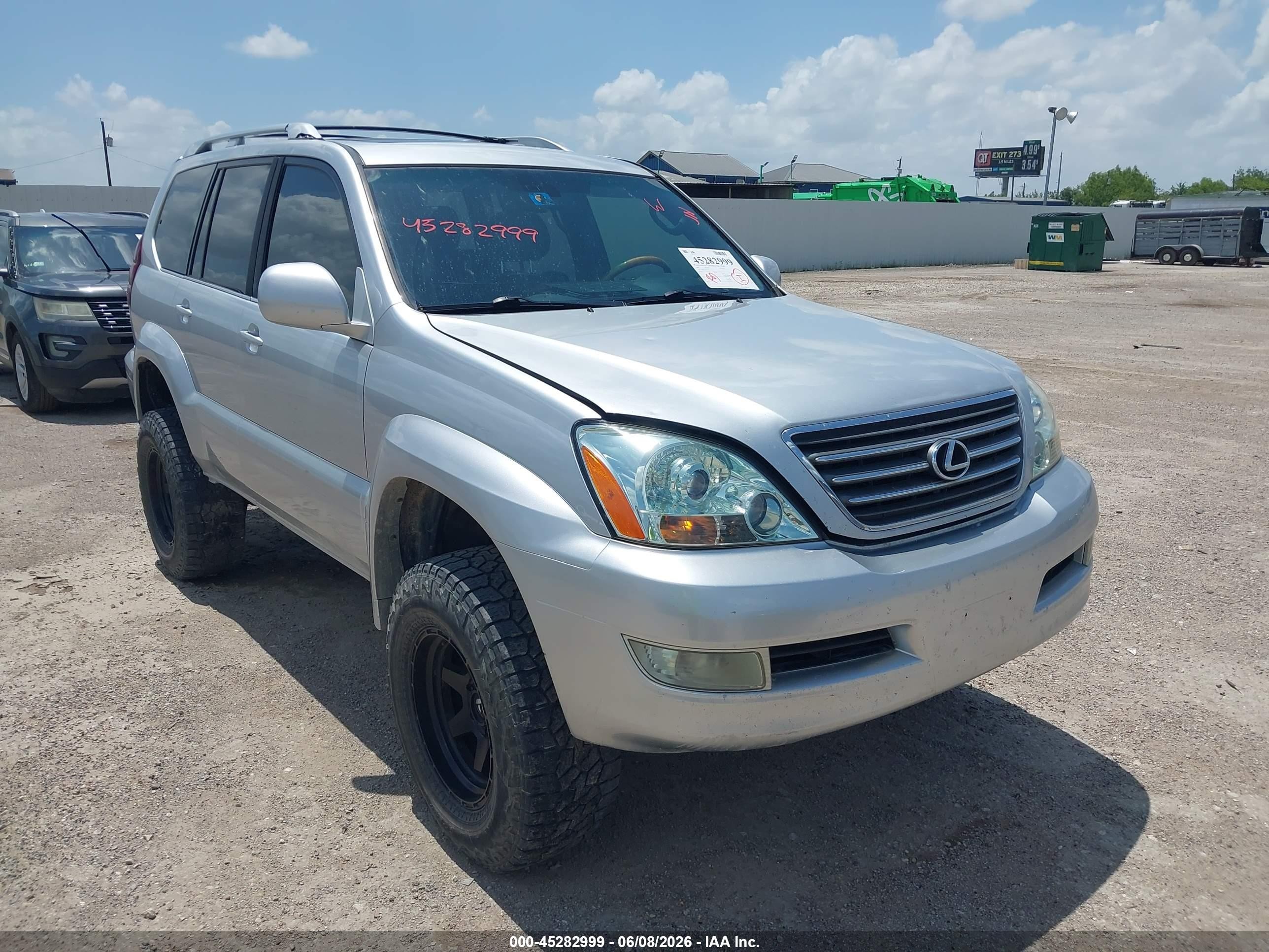 2007 Lexus Gx 470   Silver vin: JTJBT20X770145133
