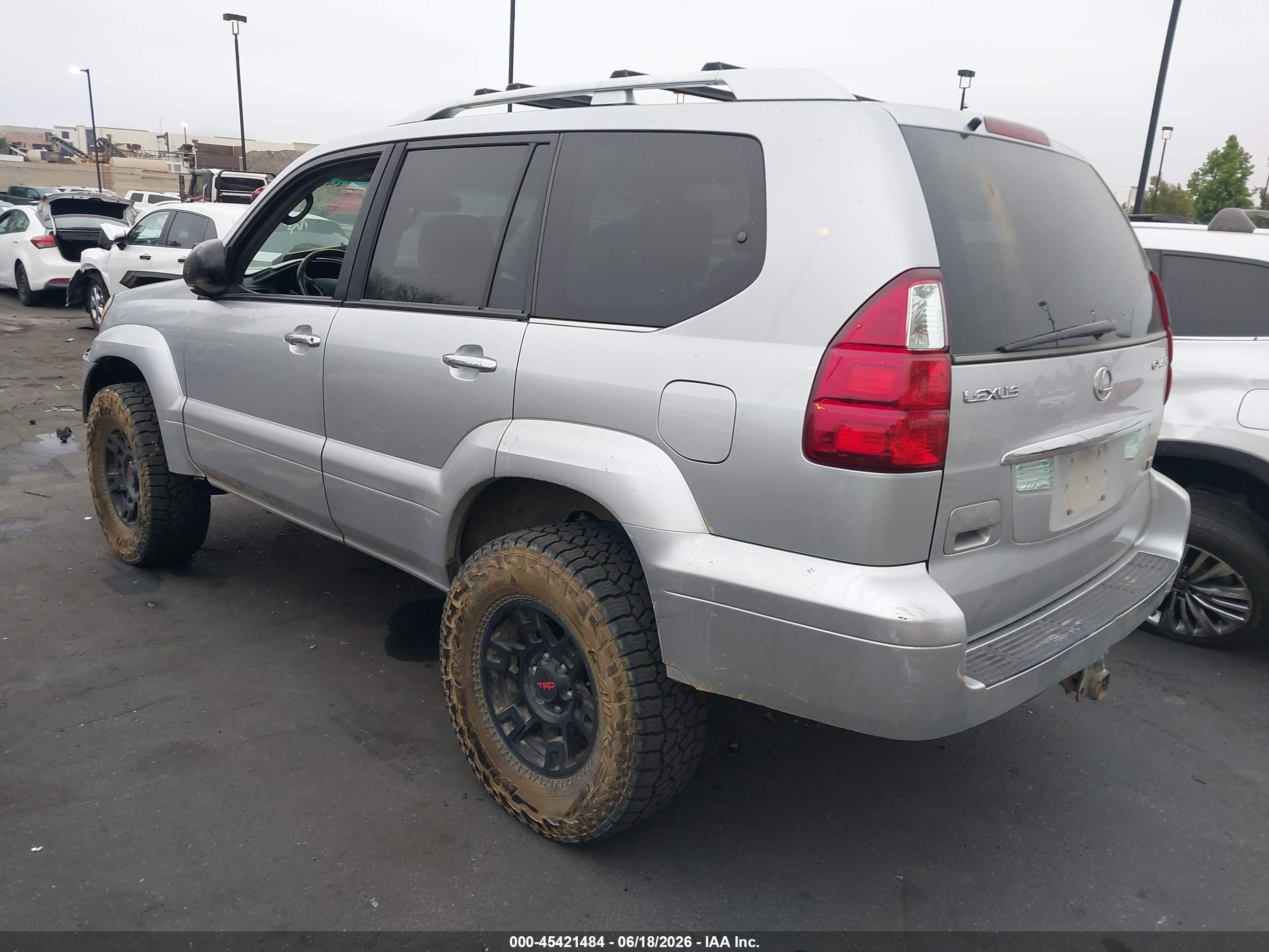 2008 Lexus Gx 470   Silver vin: JTJBT20X780162001