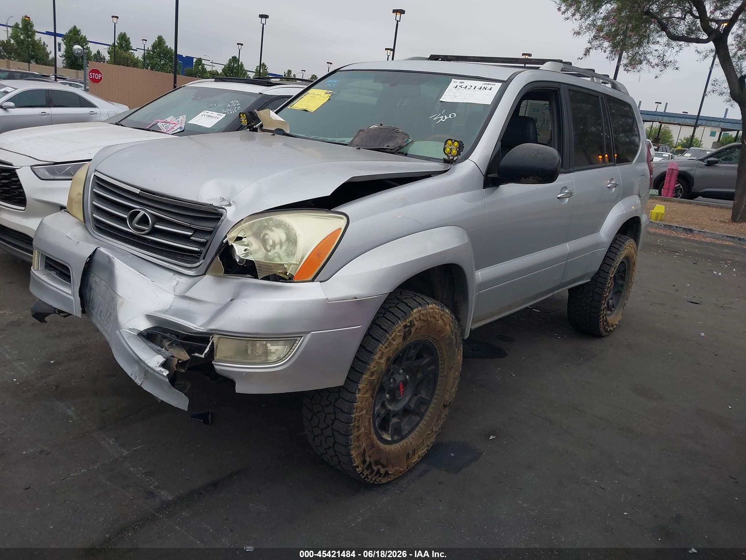 2008 Lexus Gx 470   Silver vin: JTJBT20X780162001