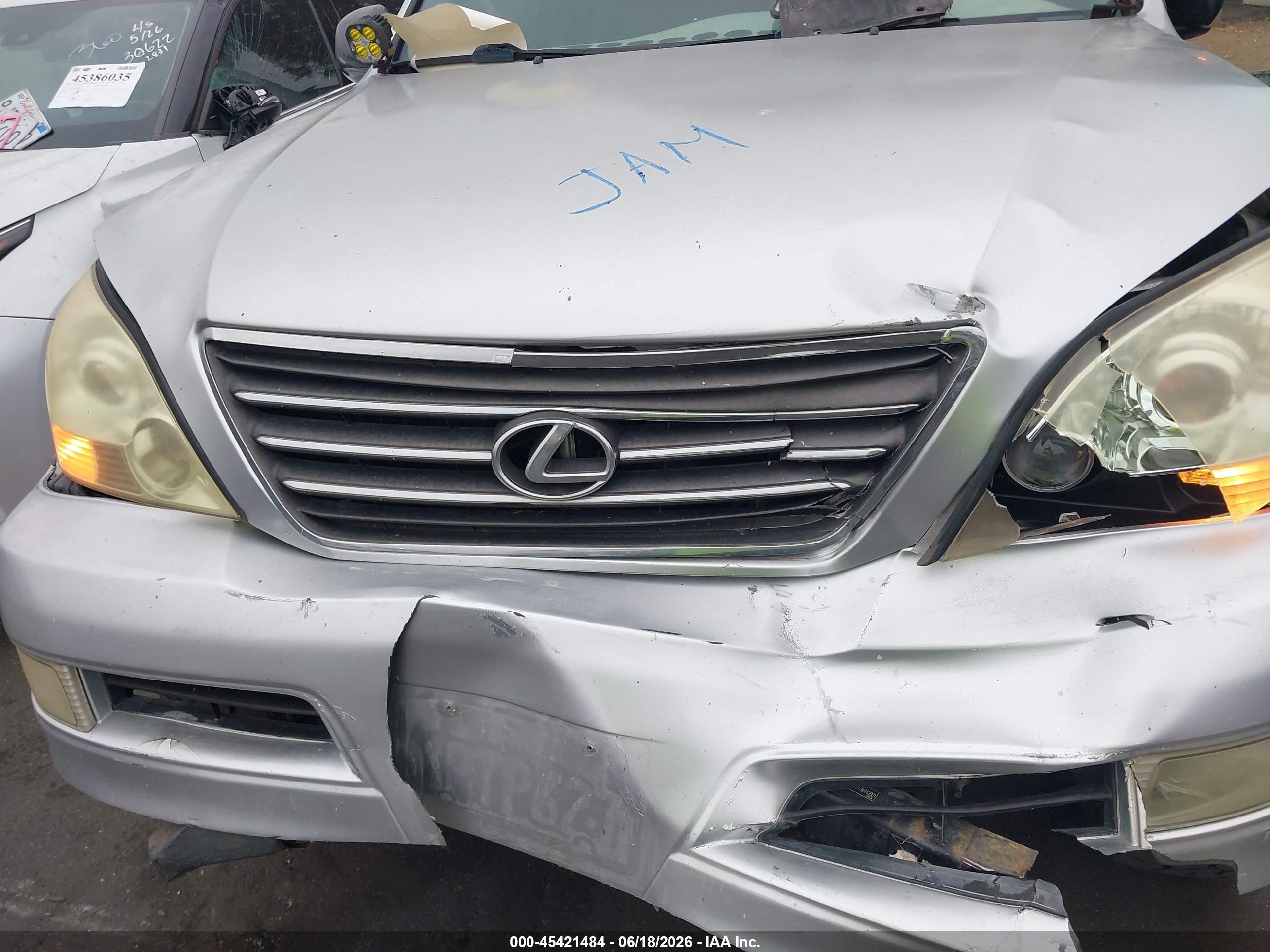2008 Lexus Gx 470   Silver vin: JTJBT20X780162001