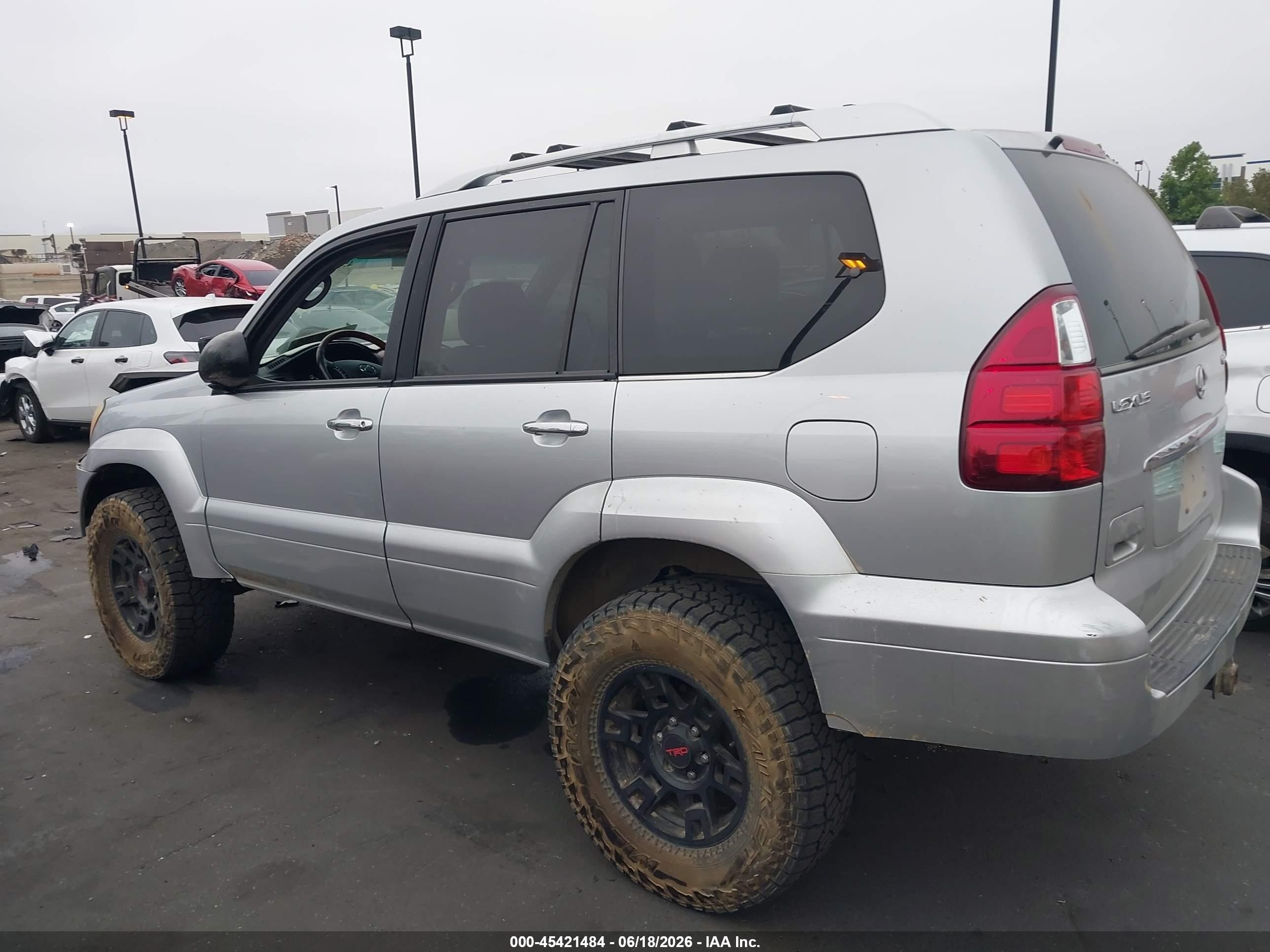 2008 Lexus Gx 470   Silver vin: JTJBT20X780162001