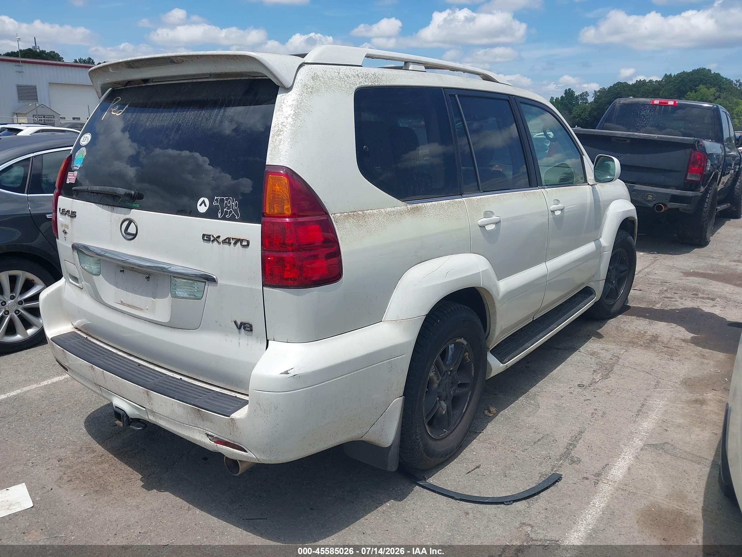 2004 Lexus Gx 470   Белый vin: JTJBT20X840056702