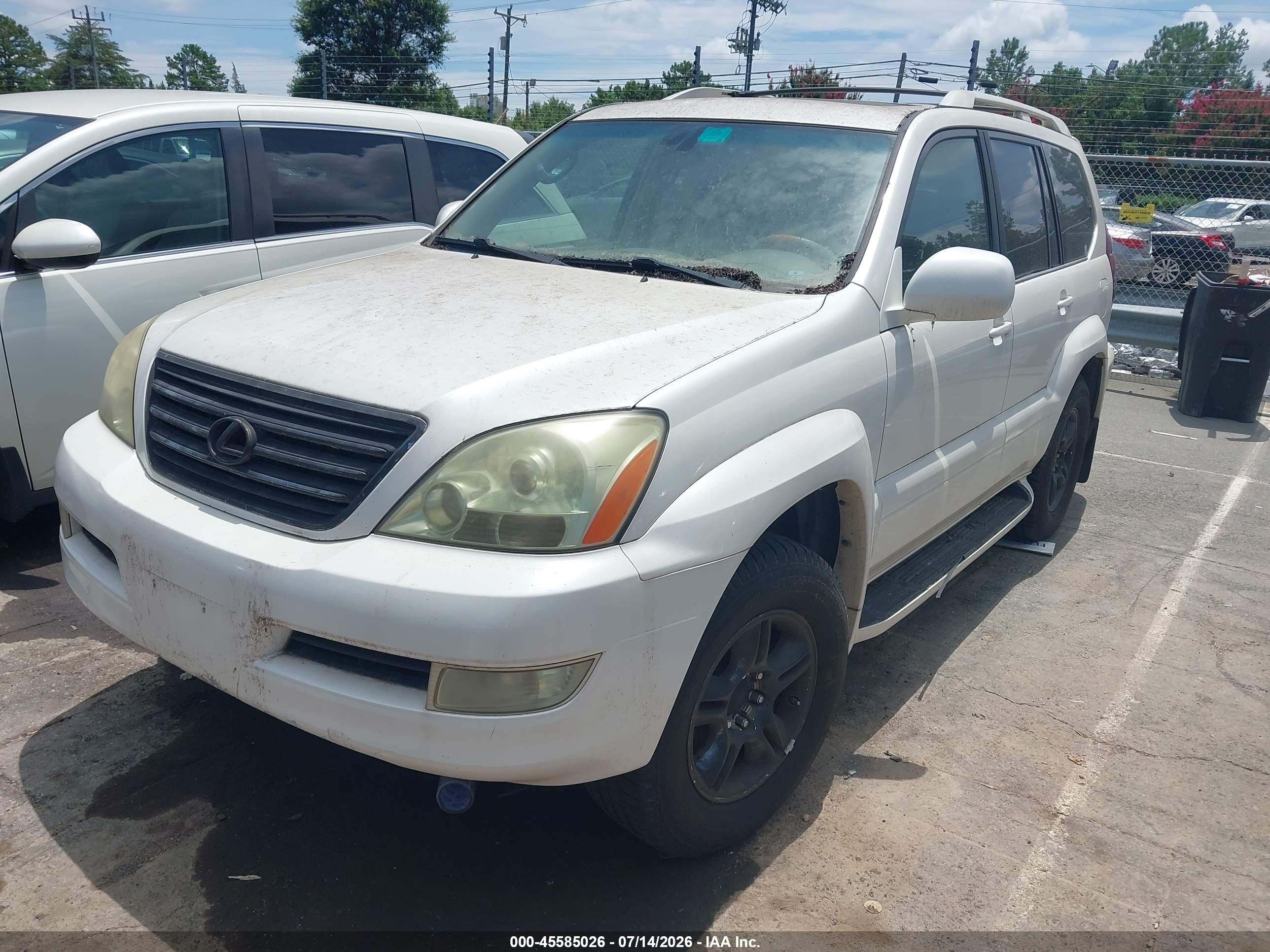 2004 Lexus Gx 470   Белый vin: JTJBT20X840056702