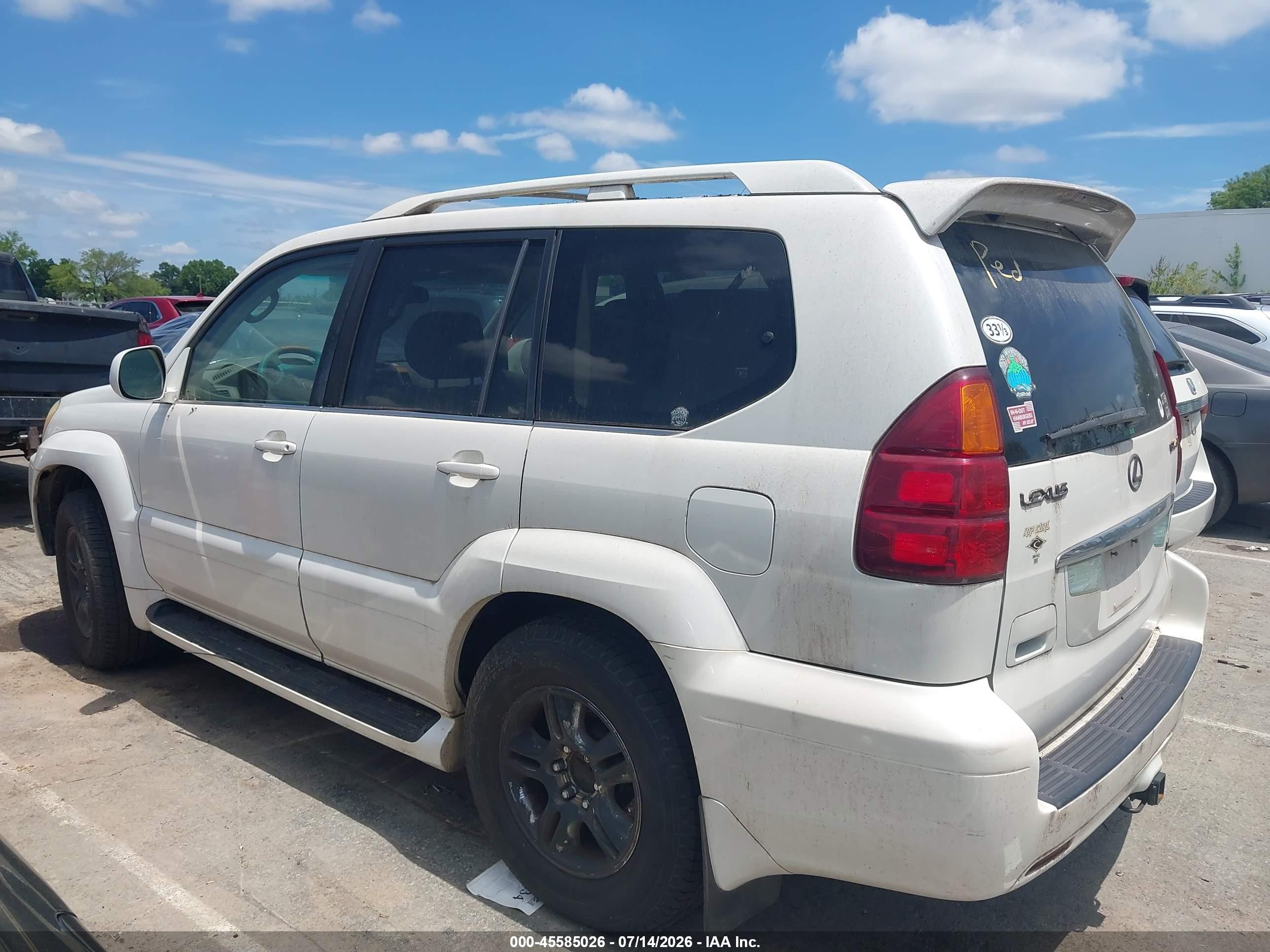 2004 Lexus Gx 470   Белый vin: JTJBT20X840056702