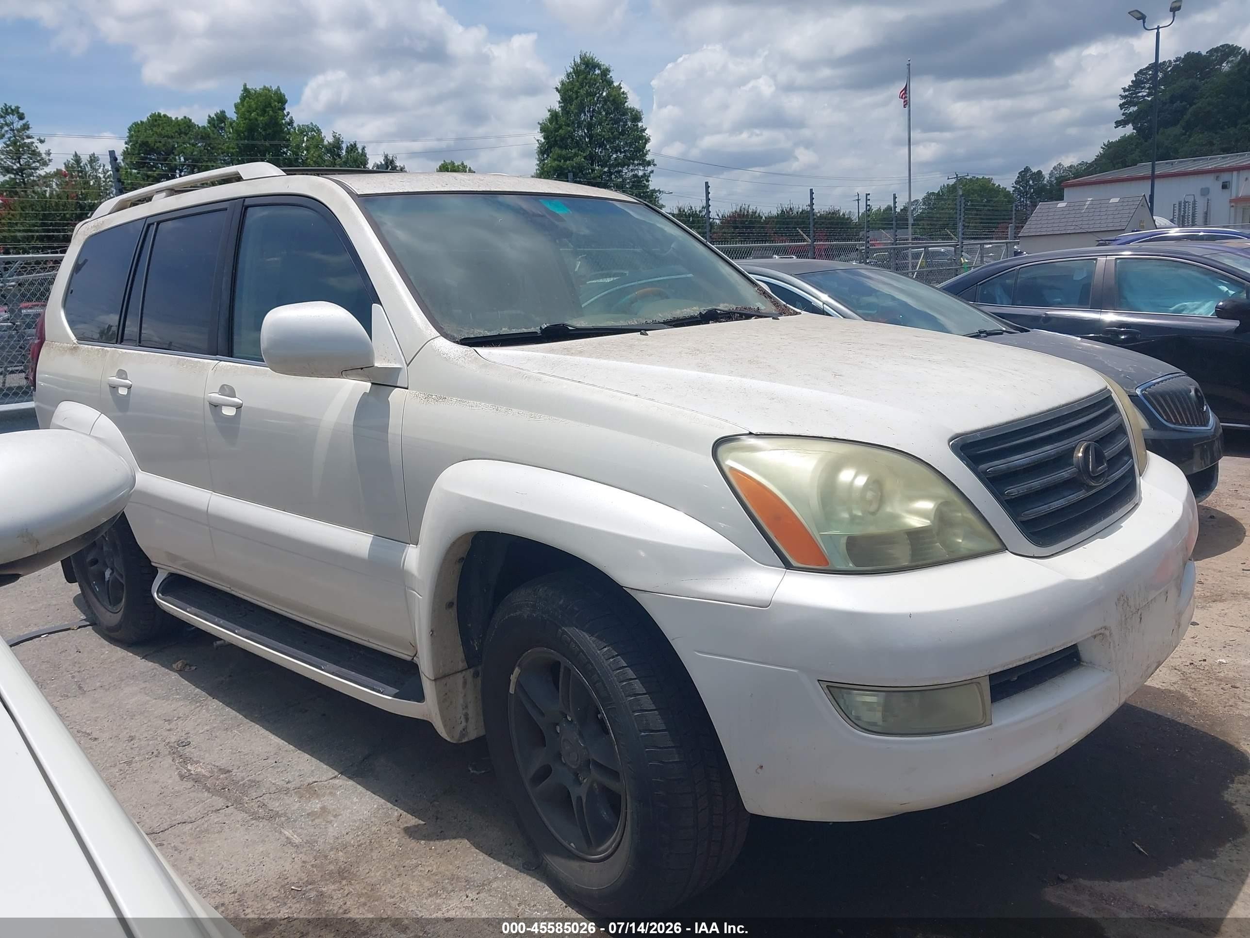 2004 Lexus Gx 470   Белый vin: JTJBT20X840056702