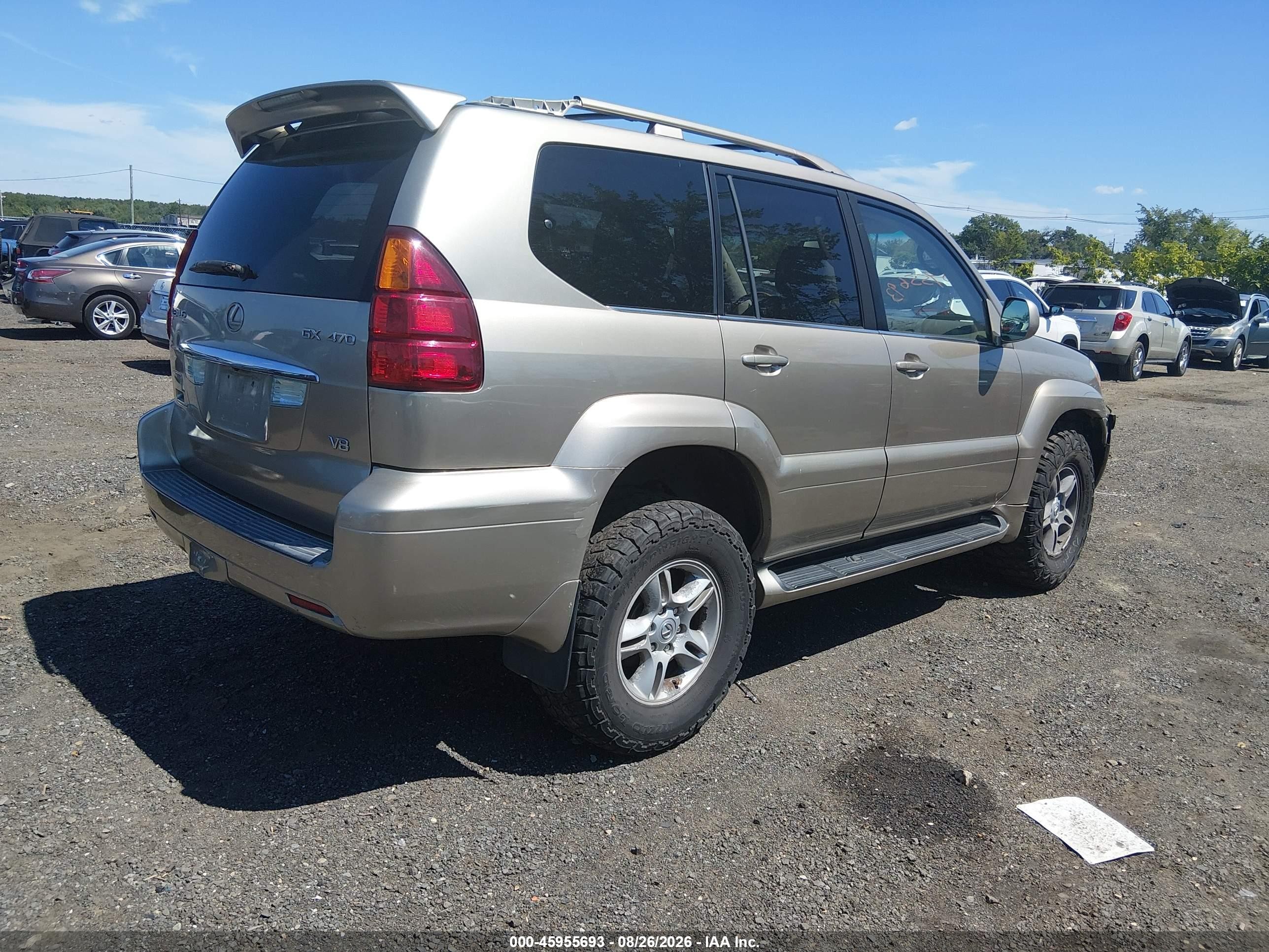 2004 Lexus Gx 470   Gray vin: JTJBT20X840059616