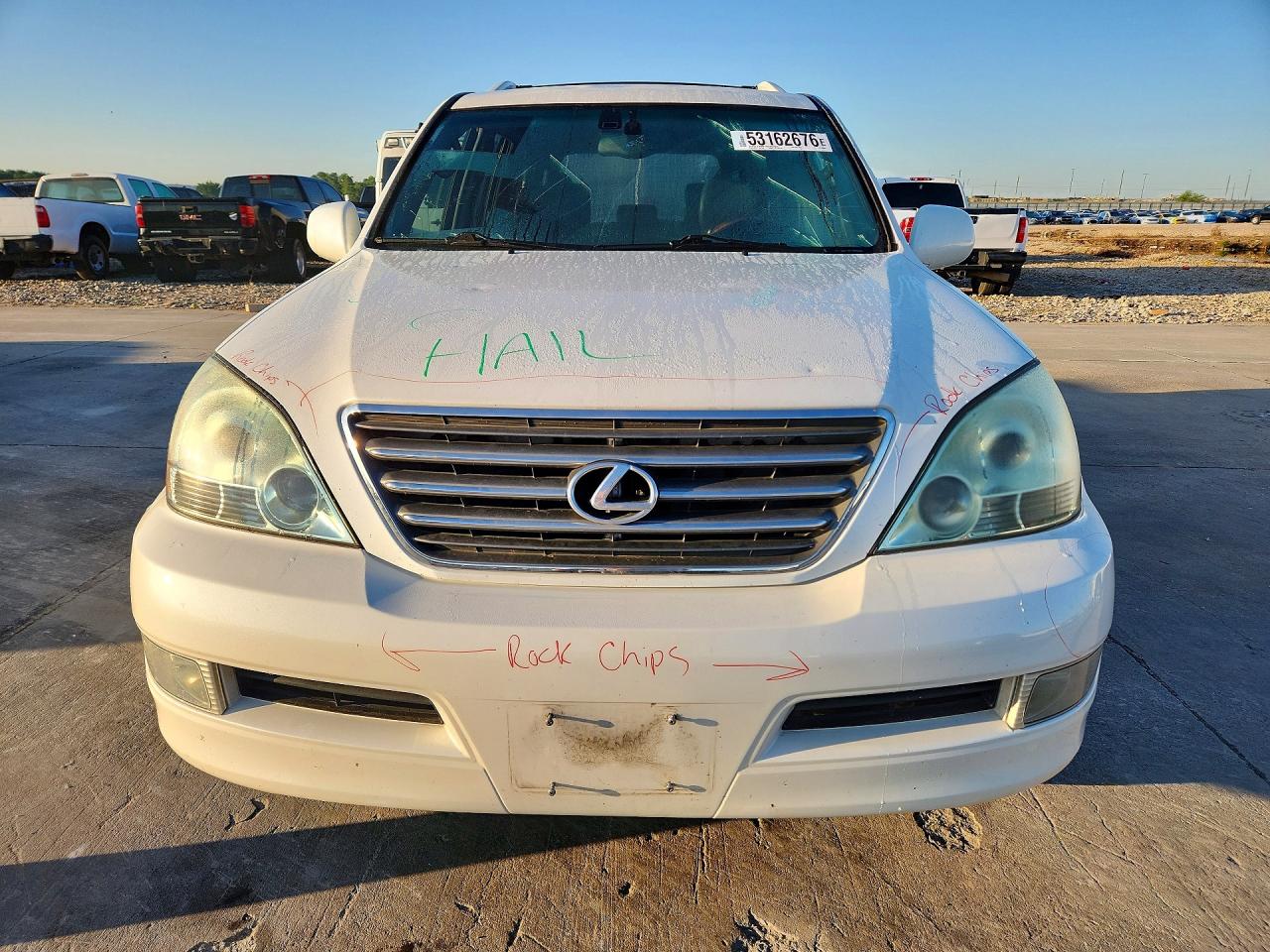 2004 Lexus Gx 470 White vin: JTJBT20X840066016