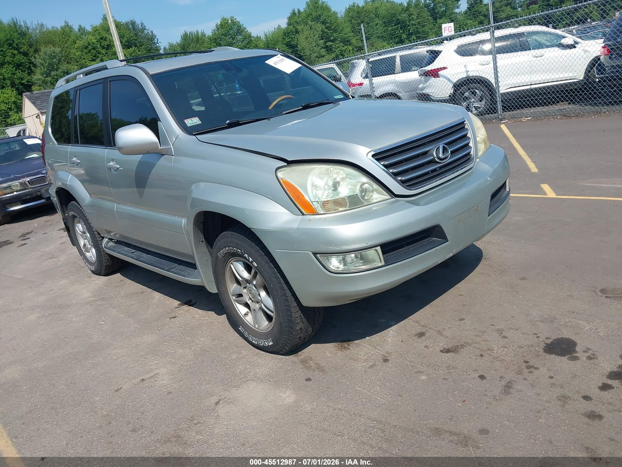 2005 Lexus Gx 470   Silver vin: JTJBT20X850072254