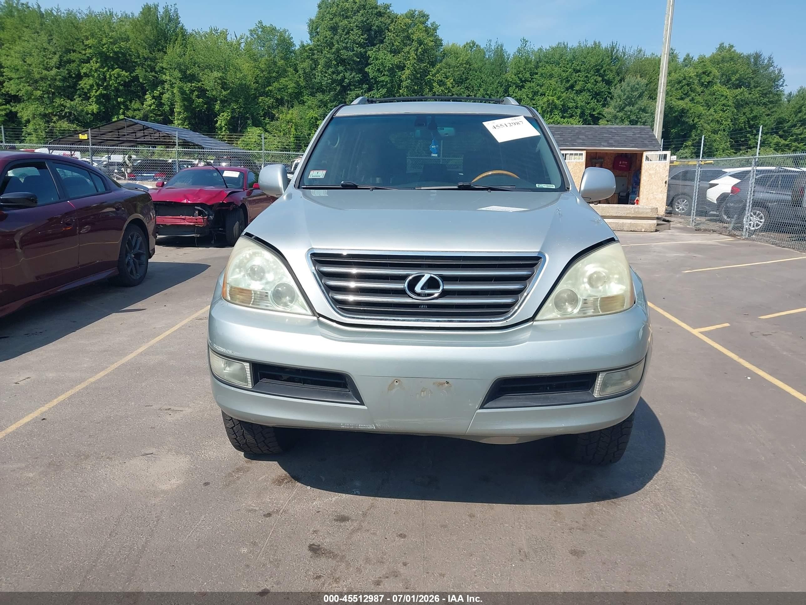 2005 Lexus Gx 470   Silver vin: JTJBT20X850072254