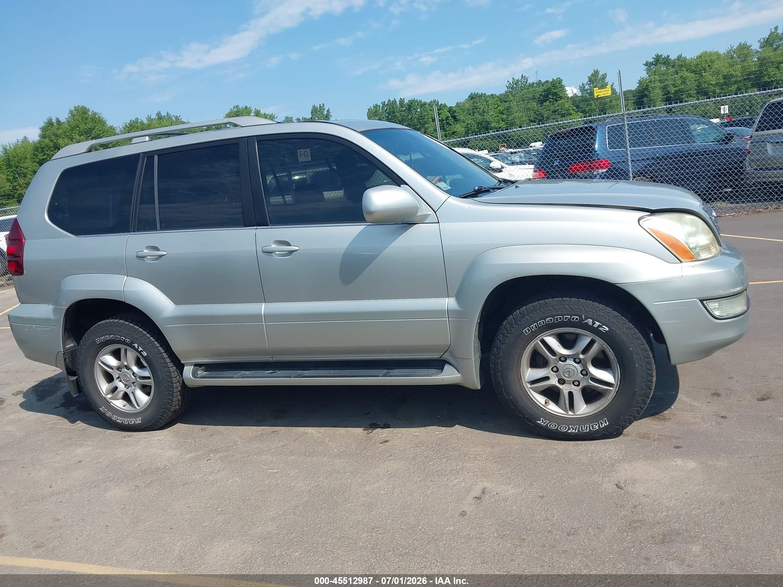 2005 Lexus Gx 470   Silver vin: JTJBT20X850072254