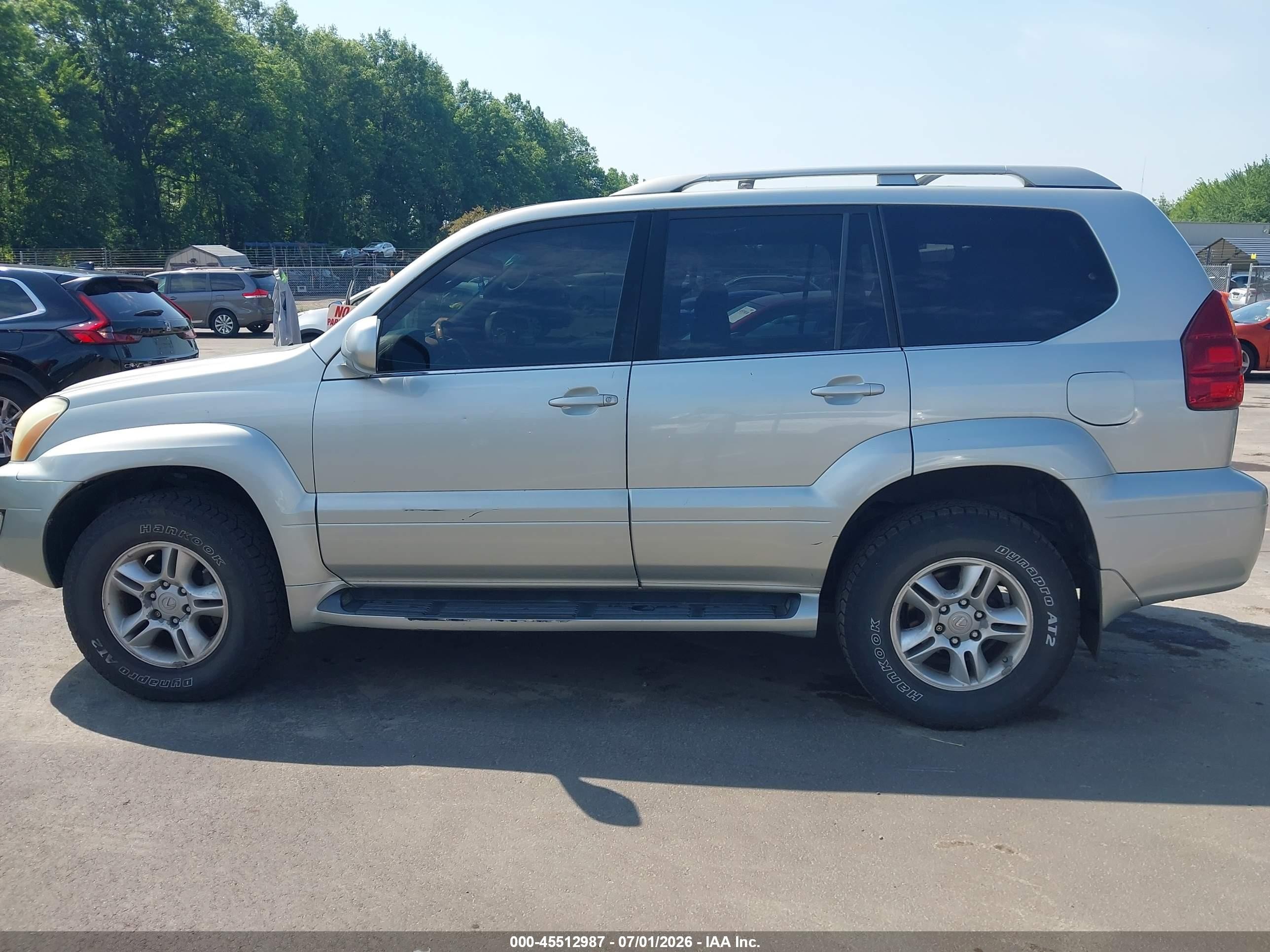 2005 Lexus Gx 470   Silver vin: JTJBT20X850072254