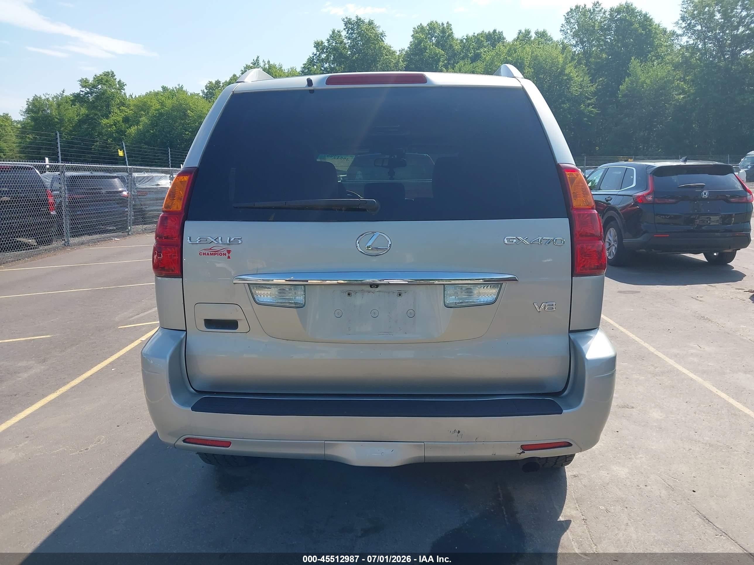 2005 Lexus Gx 470   Silver vin: JTJBT20X850072254