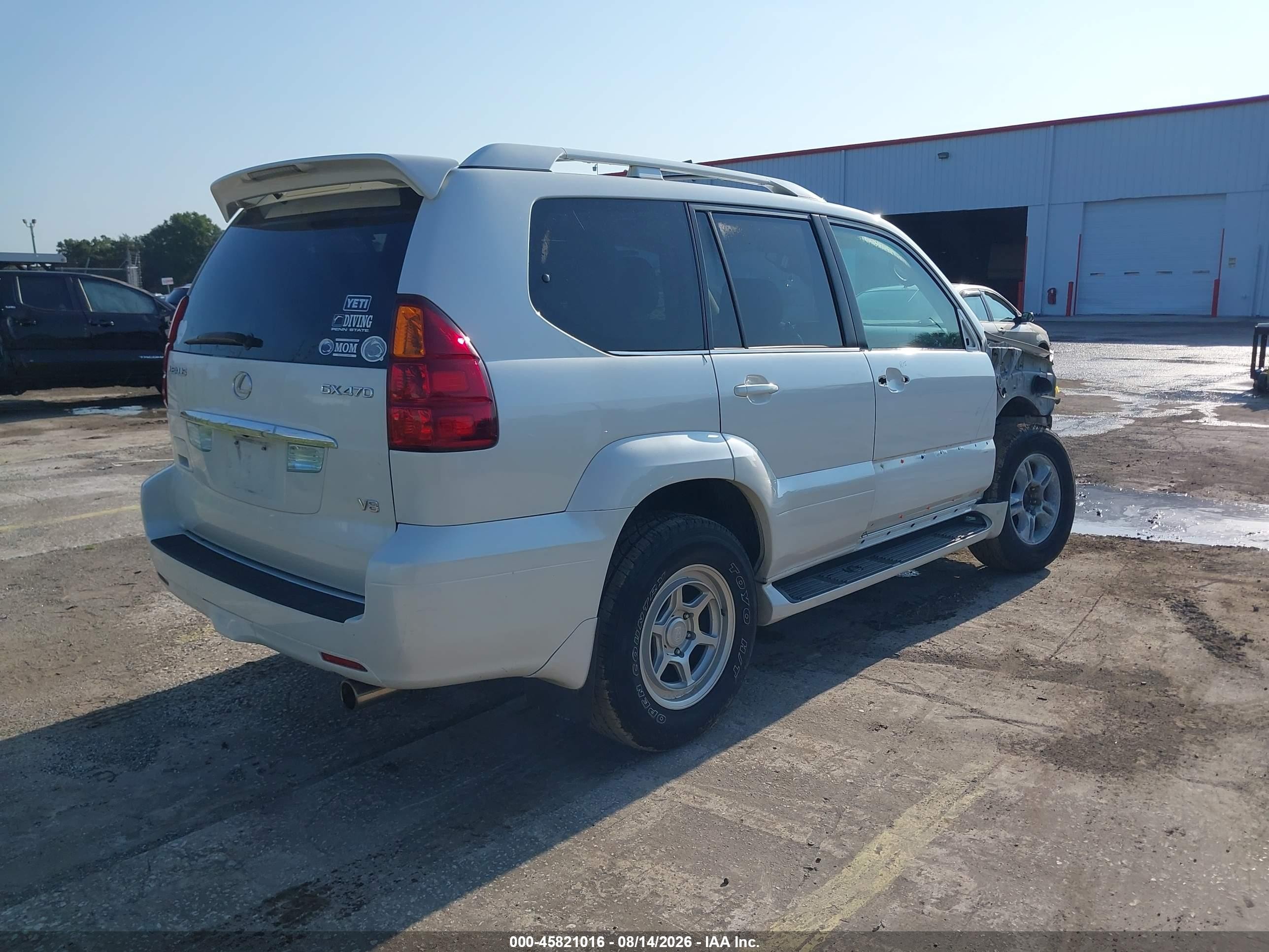 2006 Lexus Gx 470   White vin: JTJBT20X860113600