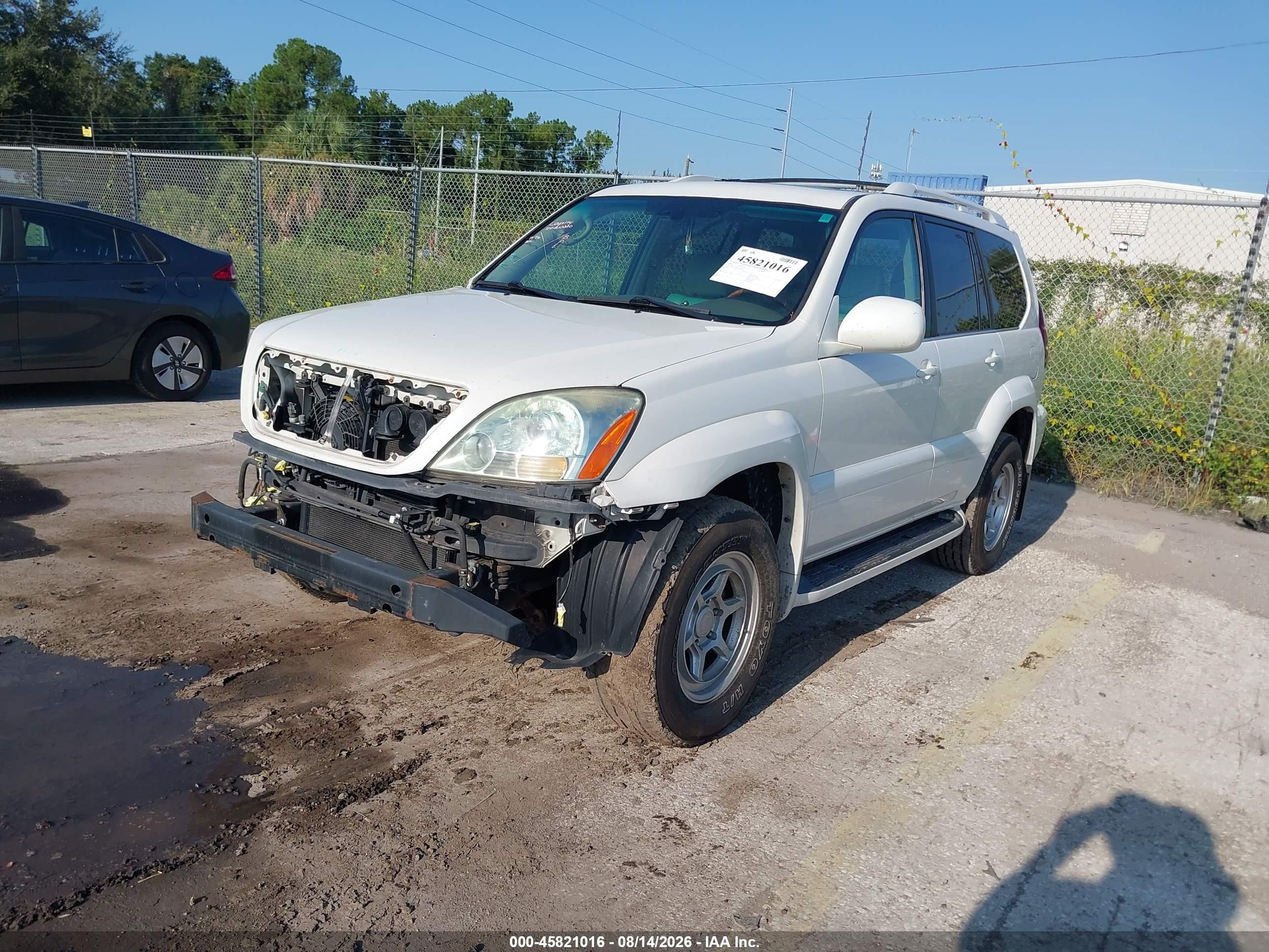 2006 Lexus Gx 470   White vin: JTJBT20X860113600