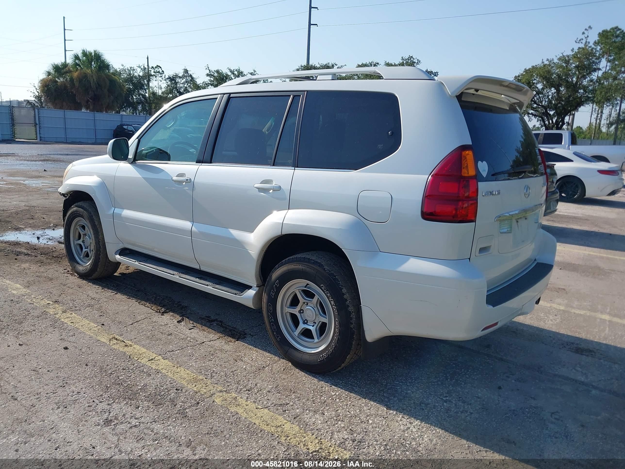 2006 Lexus Gx 470   White vin: JTJBT20X860113600