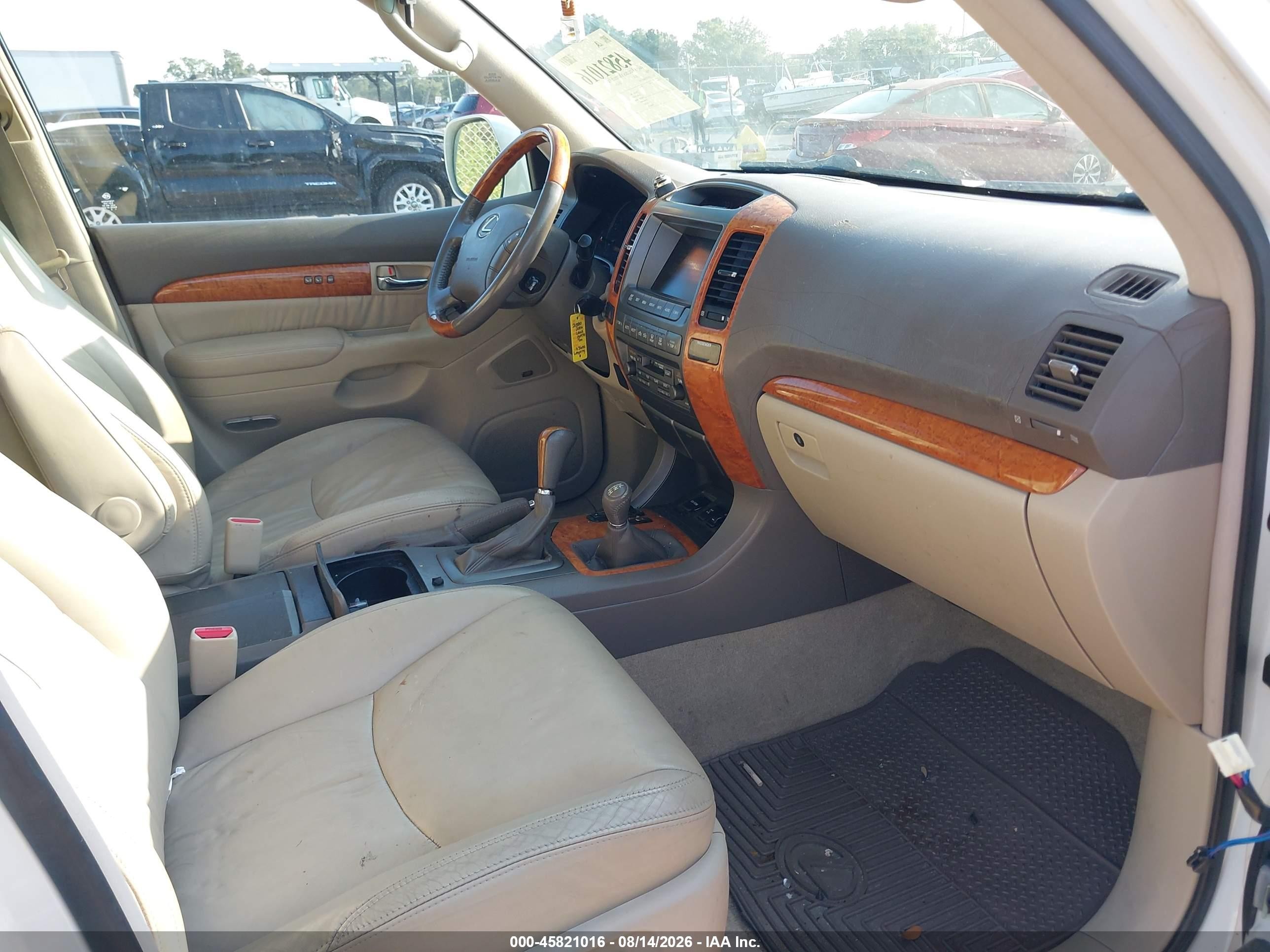 2006 Lexus Gx 470   White vin: JTJBT20X860113600