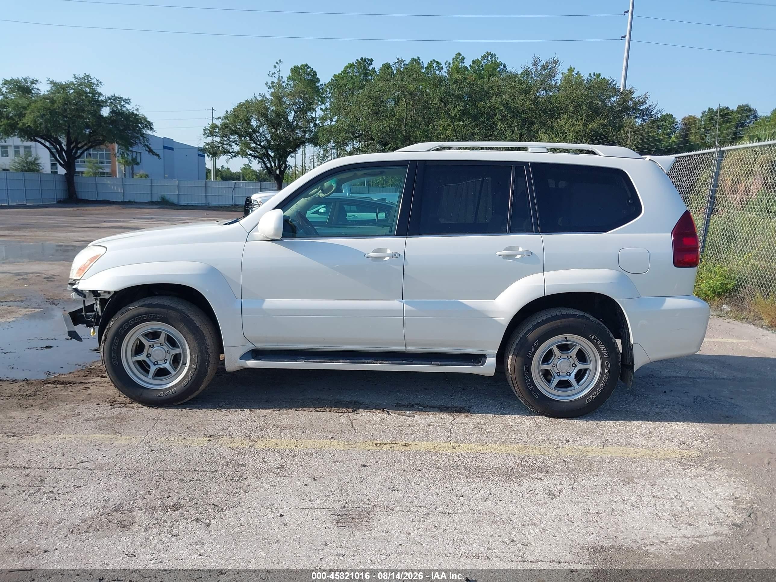 2006 Lexus Gx 470   White vin: JTJBT20X860113600