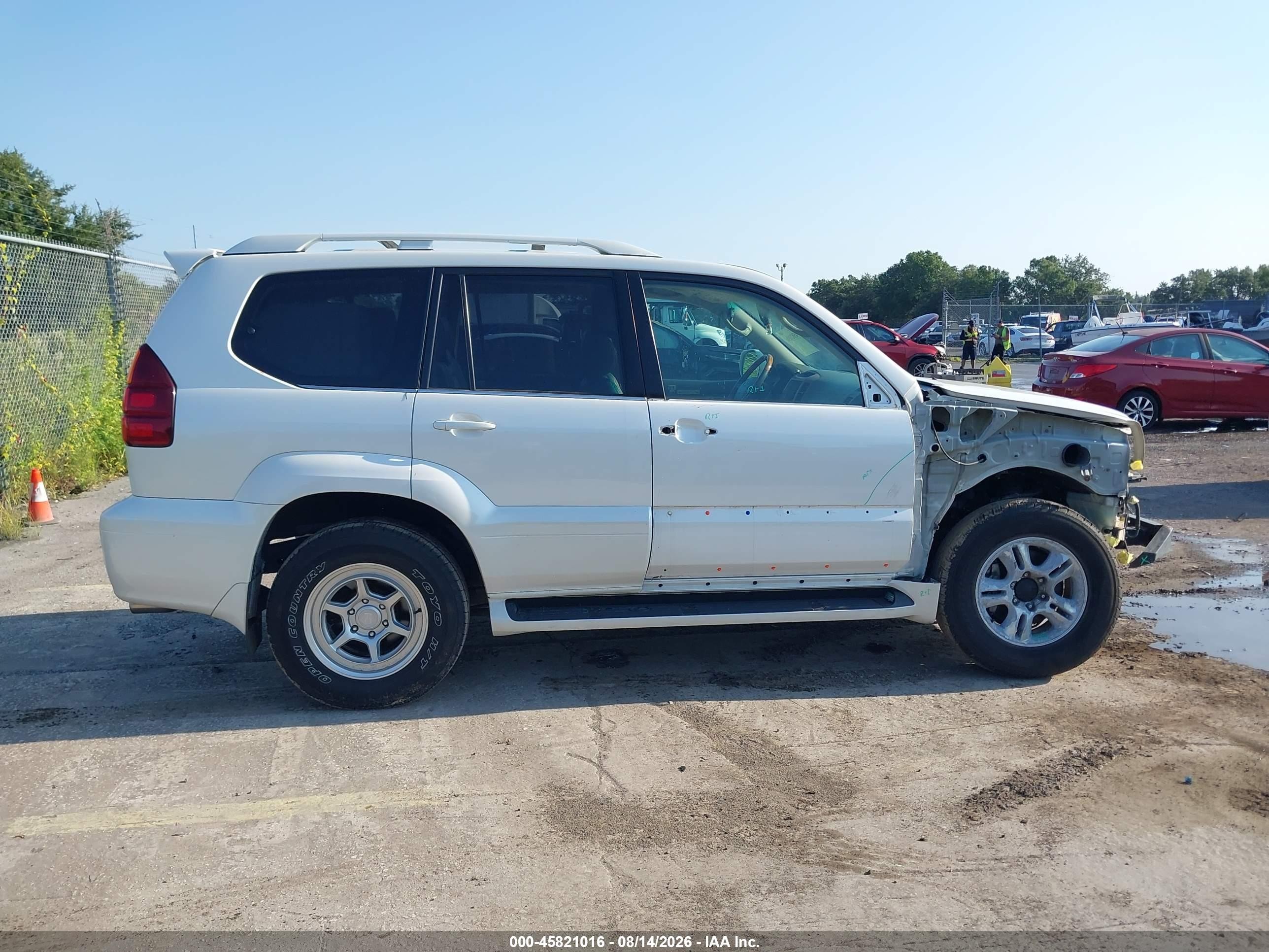 2006 Lexus Gx 470   White vin: JTJBT20X860113600