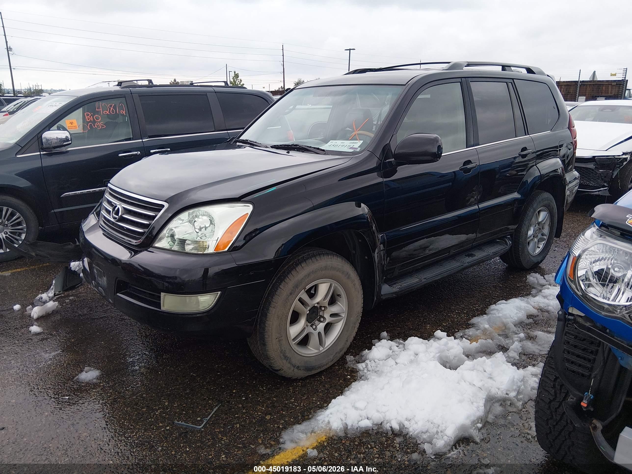 2007 Lexus Gx 470   Черный vin: JTJBT20X870133914