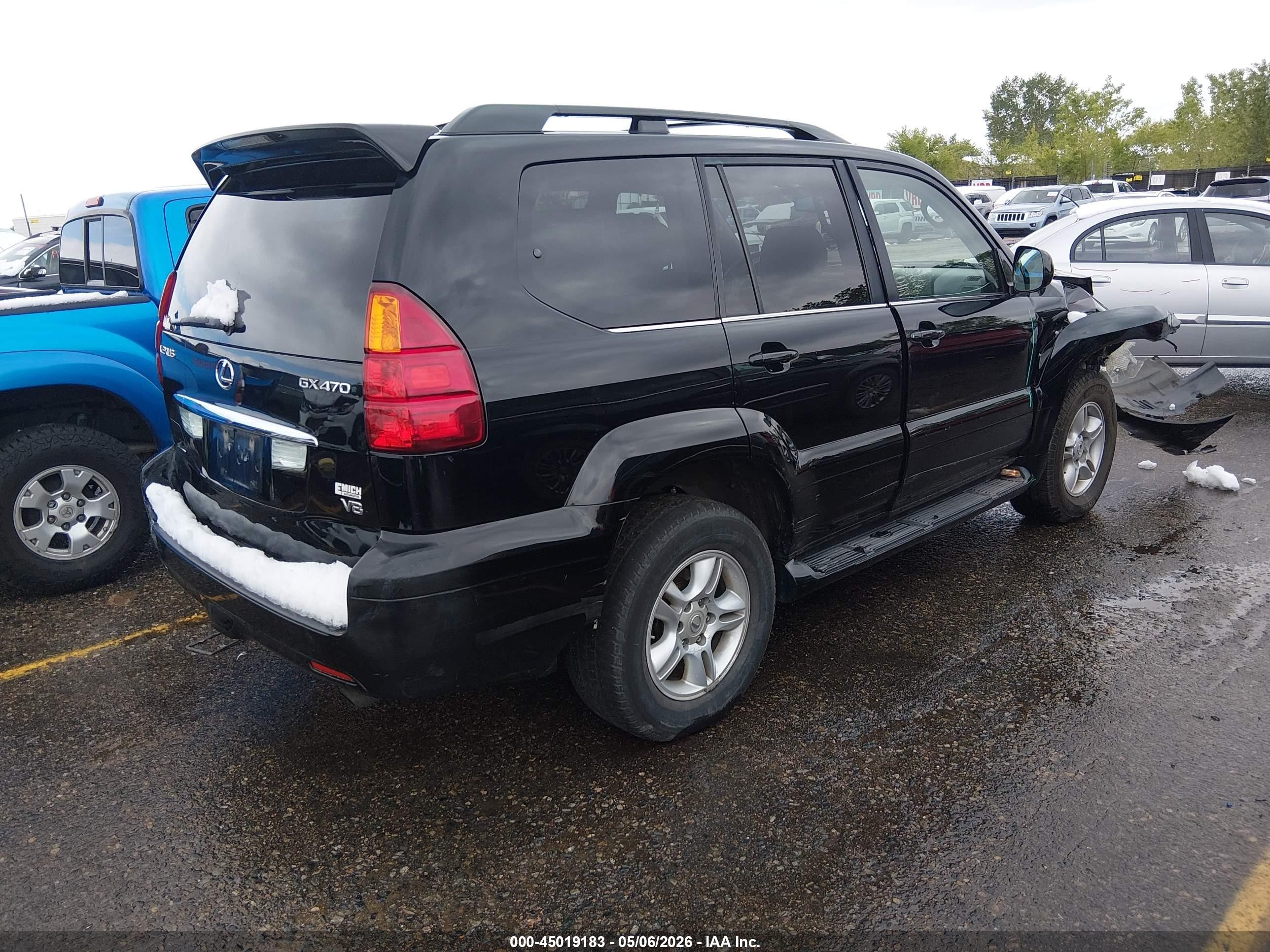 2007 Lexus Gx 470   Черный vin: JTJBT20X870133914