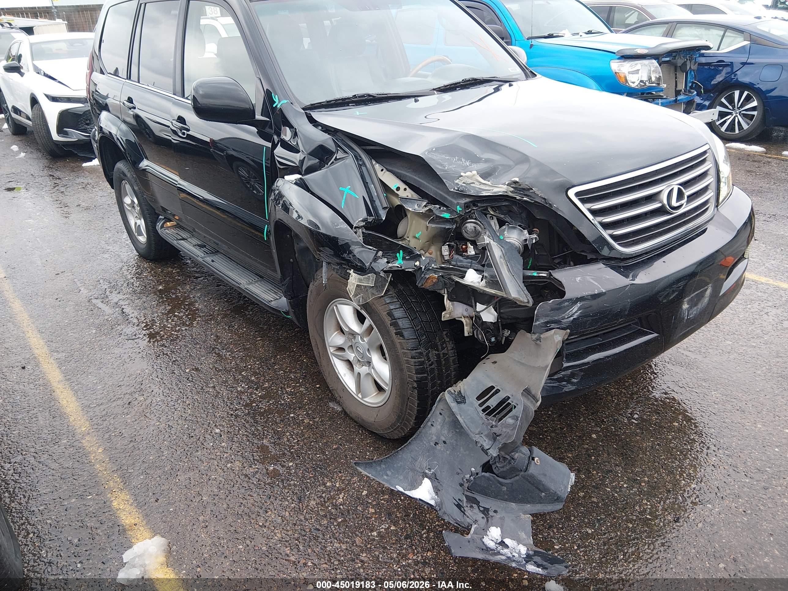 2007 Lexus Gx 470   Черный vin: JTJBT20X870133914