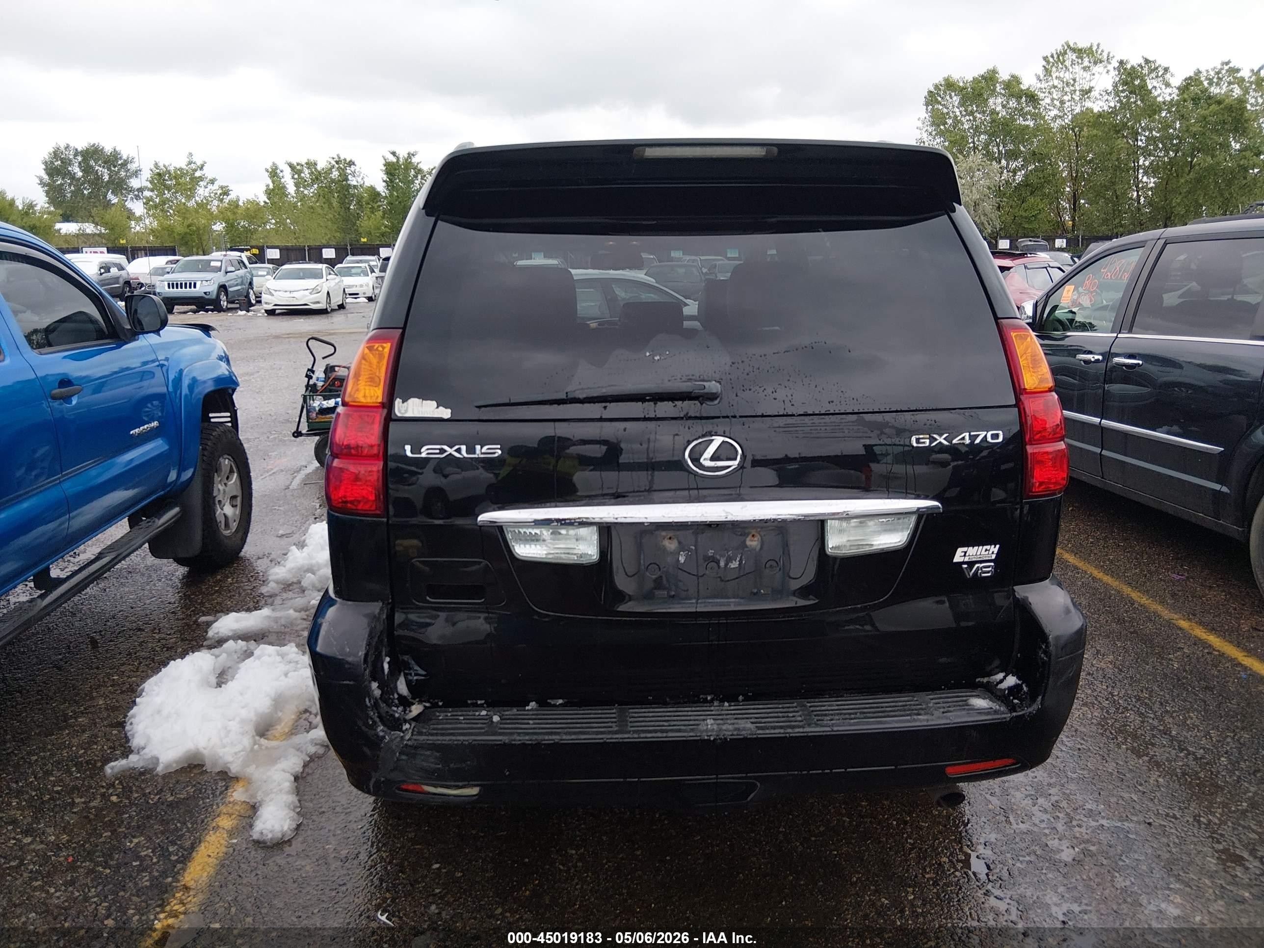 2007 Lexus Gx 470   Черный vin: JTJBT20X870133914