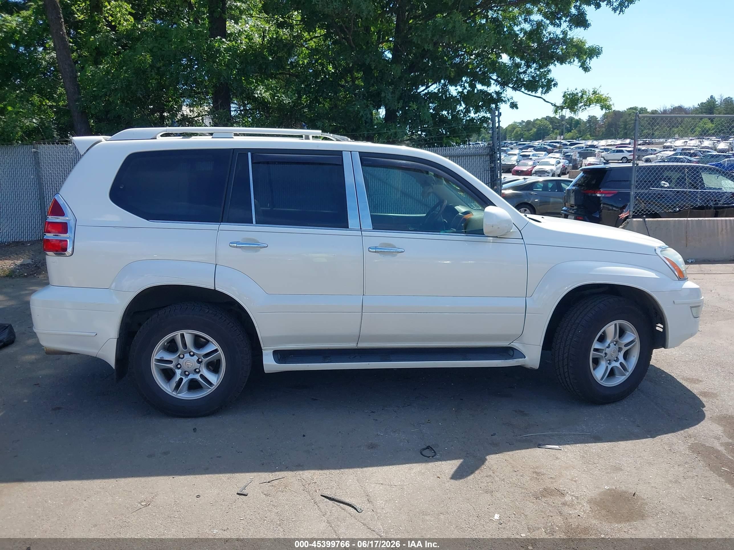 2007 Lexus Gx 470   White vin: JTJBT20X870147926