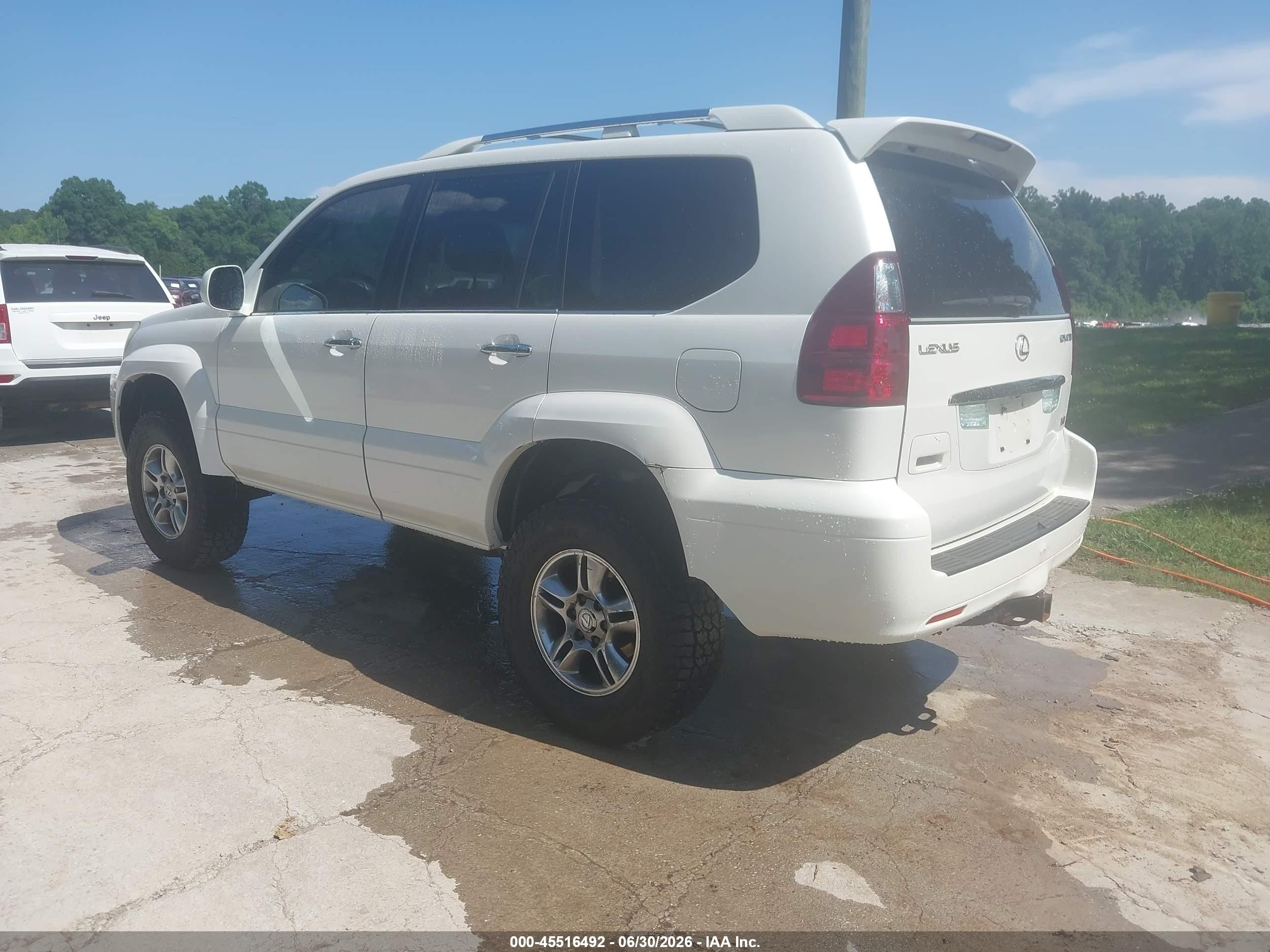 2008 Lexus Gx 470   White vin: JTJBT20X880159348