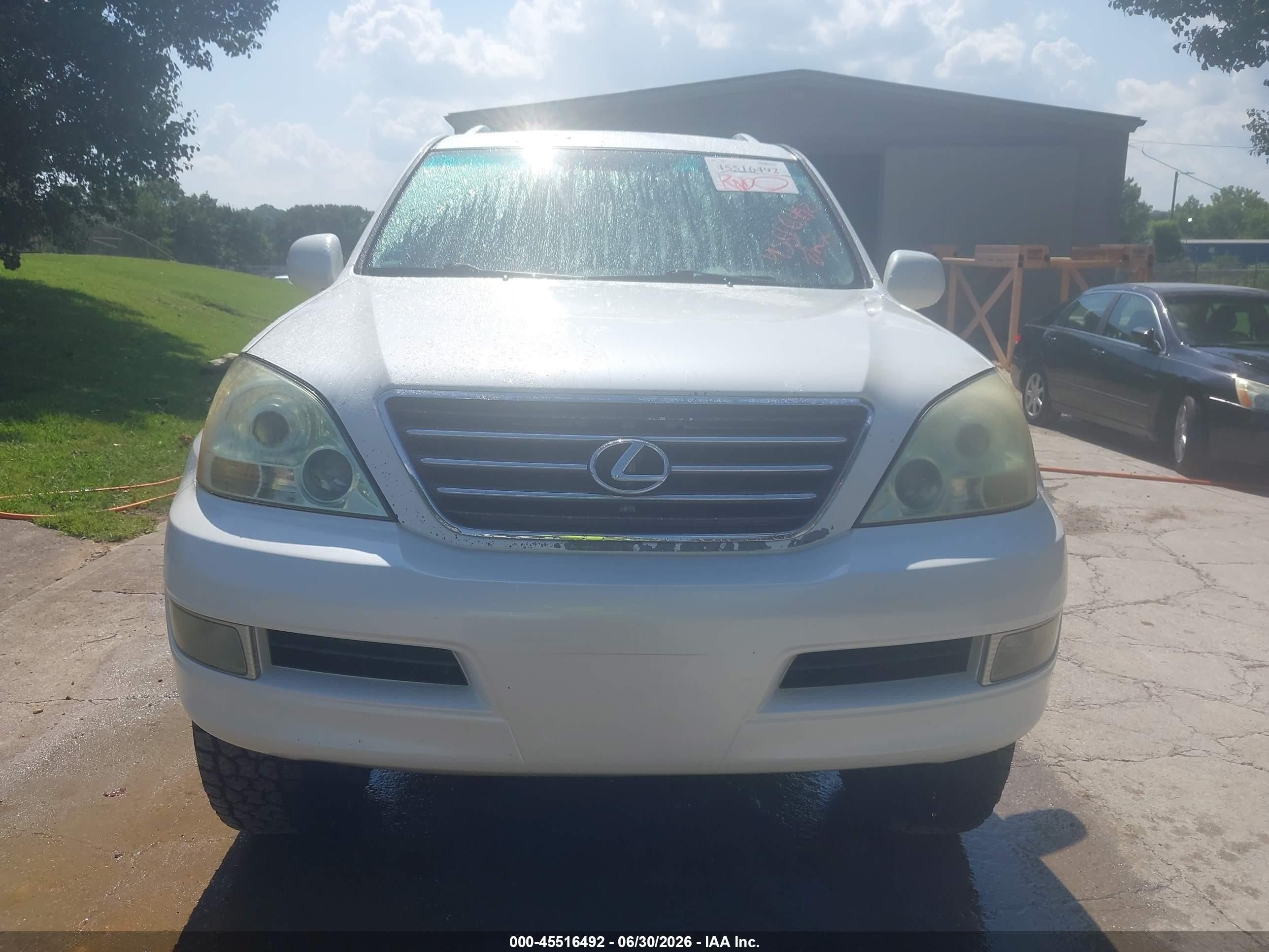 2008 Lexus Gx 470   White vin: JTJBT20X880159348