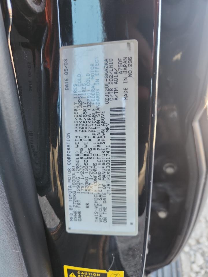 2003 Lexus Gx 470 Черный vin: JTJBT20X930017471