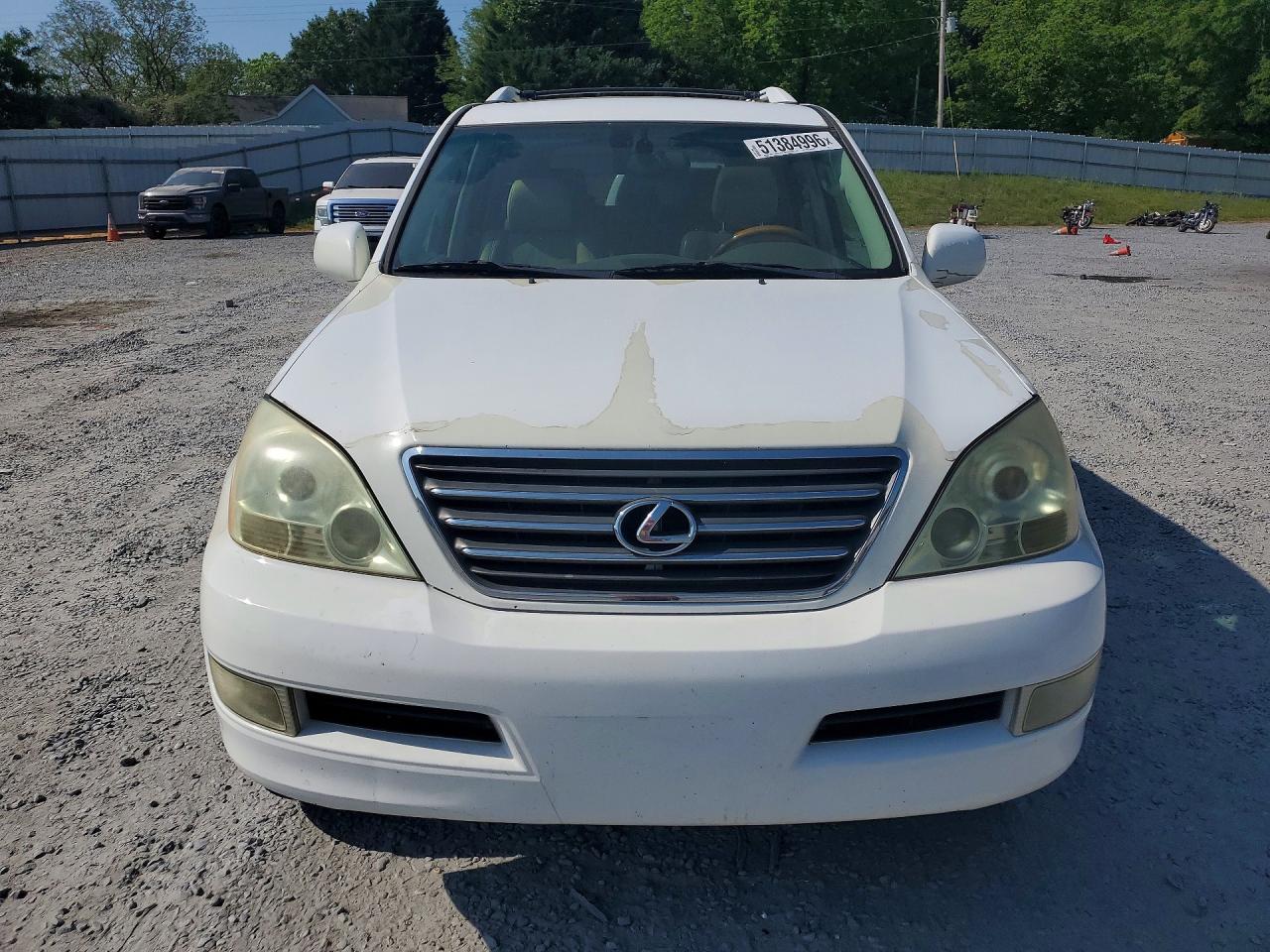 2004 Lexus Gx 470 White vin: JTJBT20X940038533