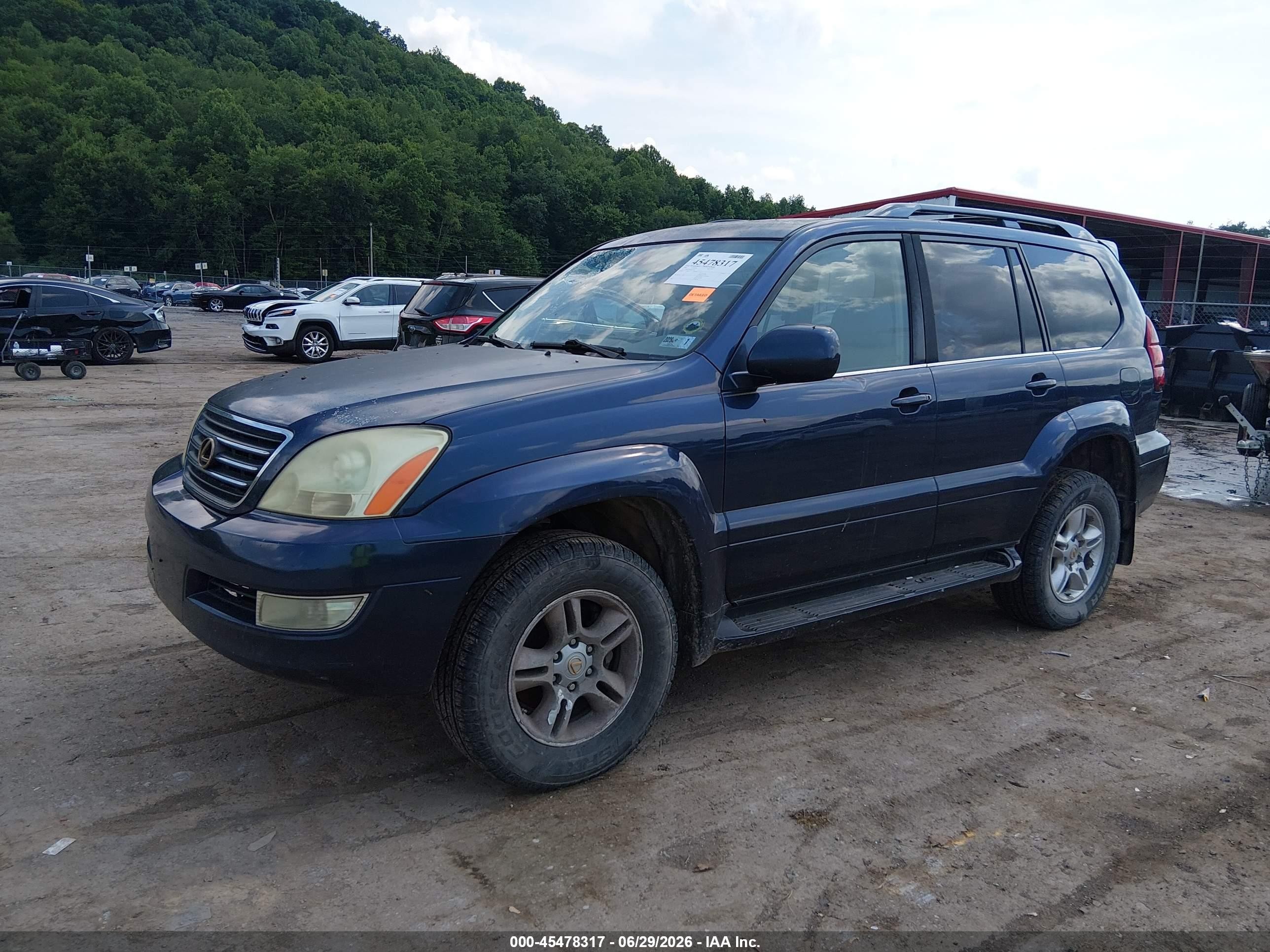 2004 Lexus Gx 470   Dark Blue vin: JTJBT20X940067210