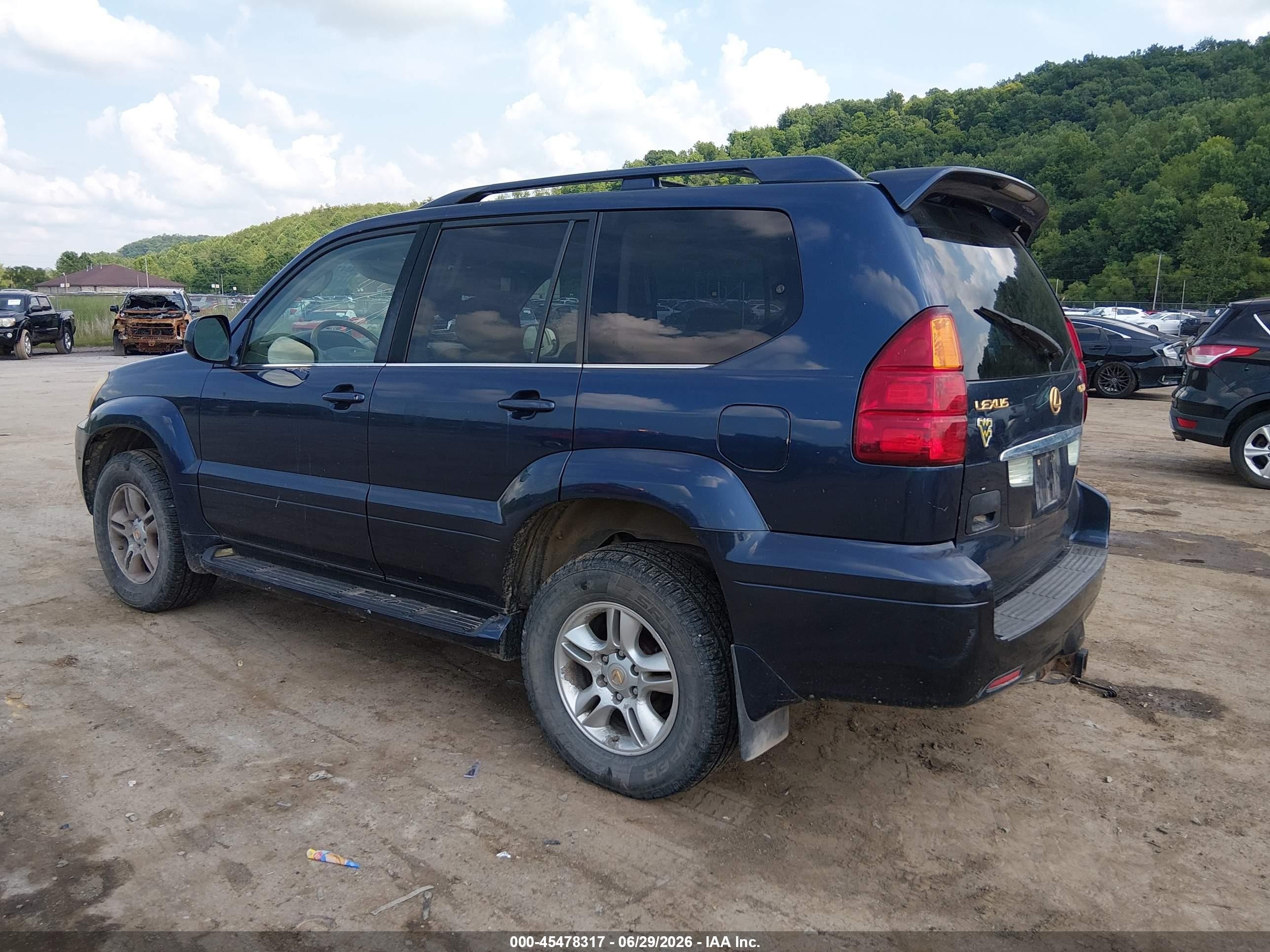 2004 Lexus Gx 470   Dark Blue vin: JTJBT20X940067210