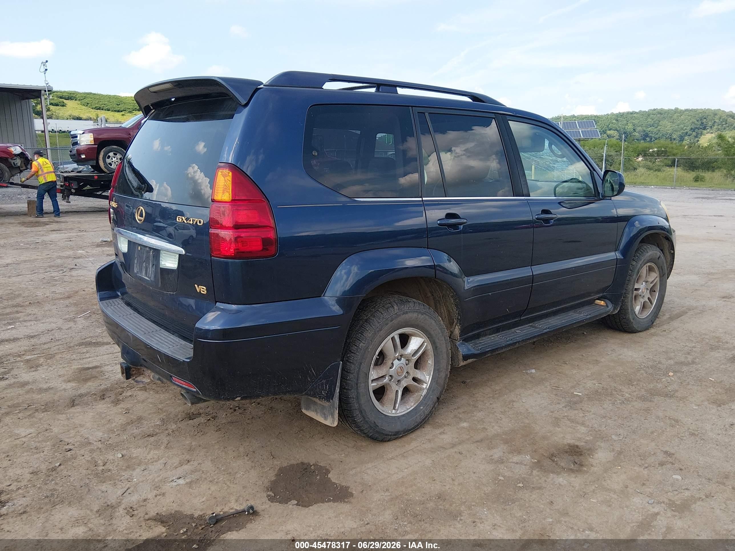 2004 Lexus Gx 470   Dark Blue vin: JTJBT20X940067210