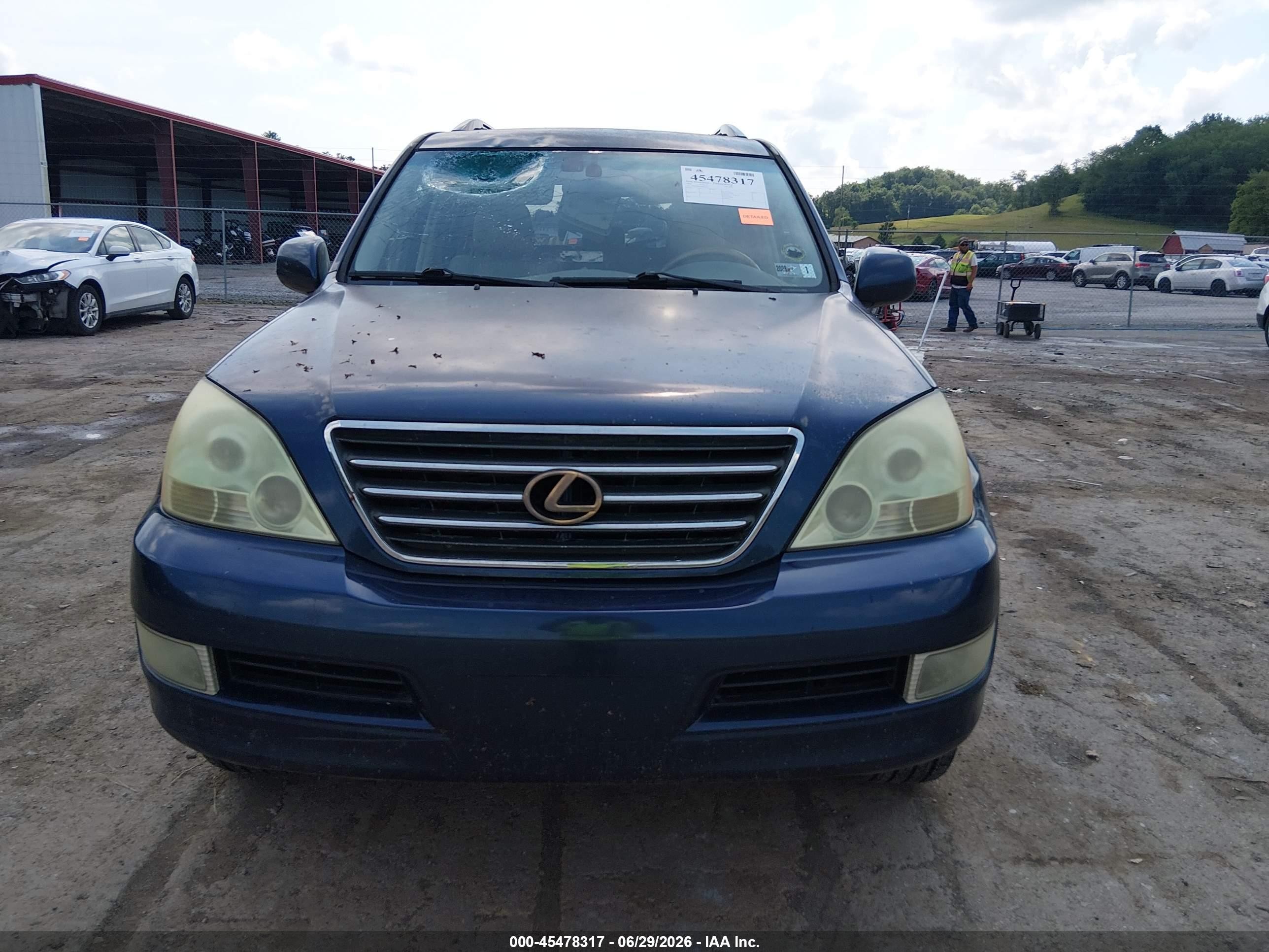 2004 Lexus Gx 470   Dark Blue vin: JTJBT20X940067210