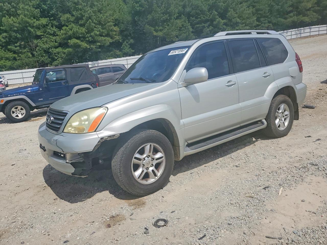 2005 Lexus Gx 470 Silver vin: JTJBT20X950068570