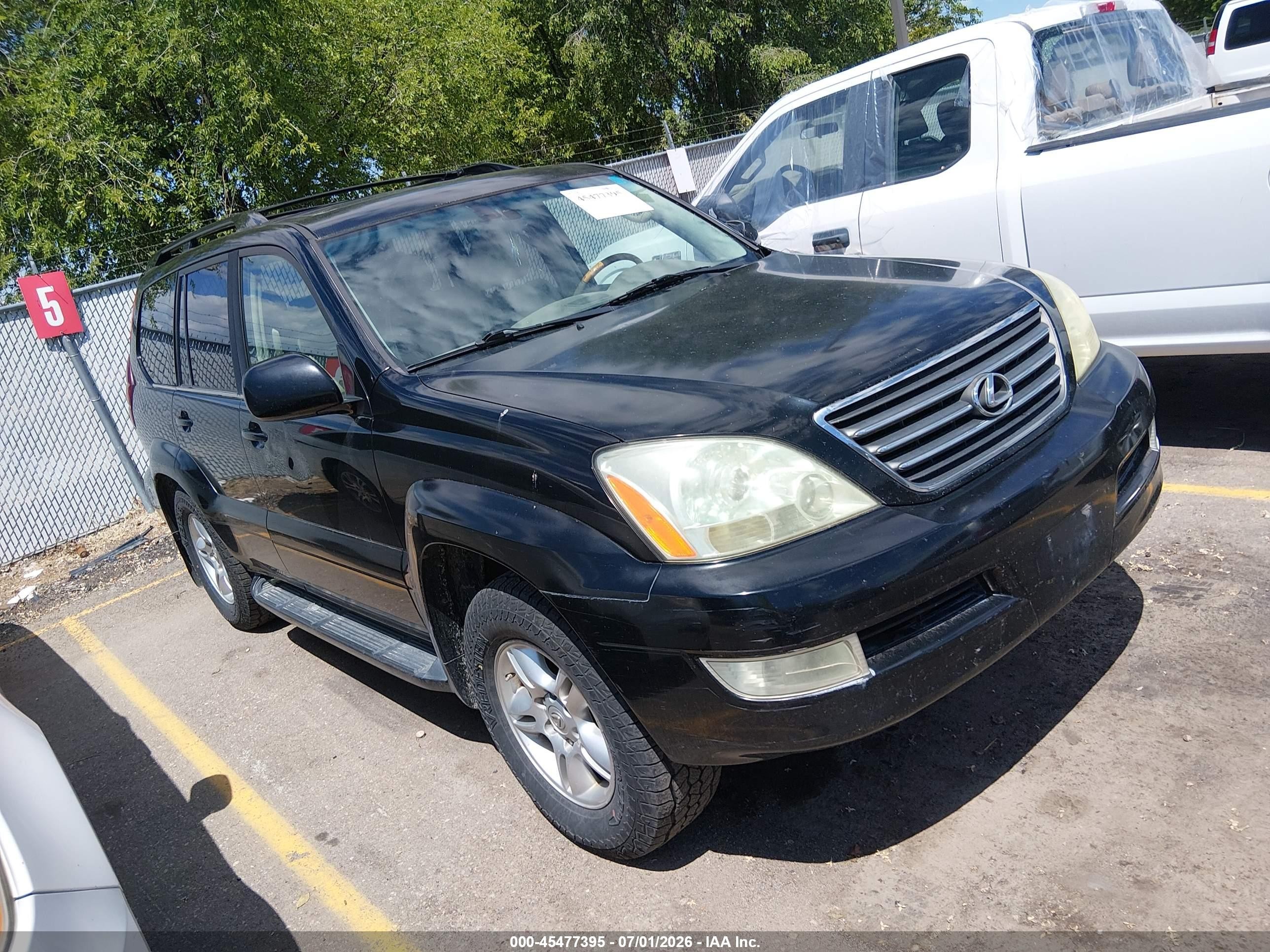 2005 Lexus Gx 470   Black vin: JTJBT20X950072022