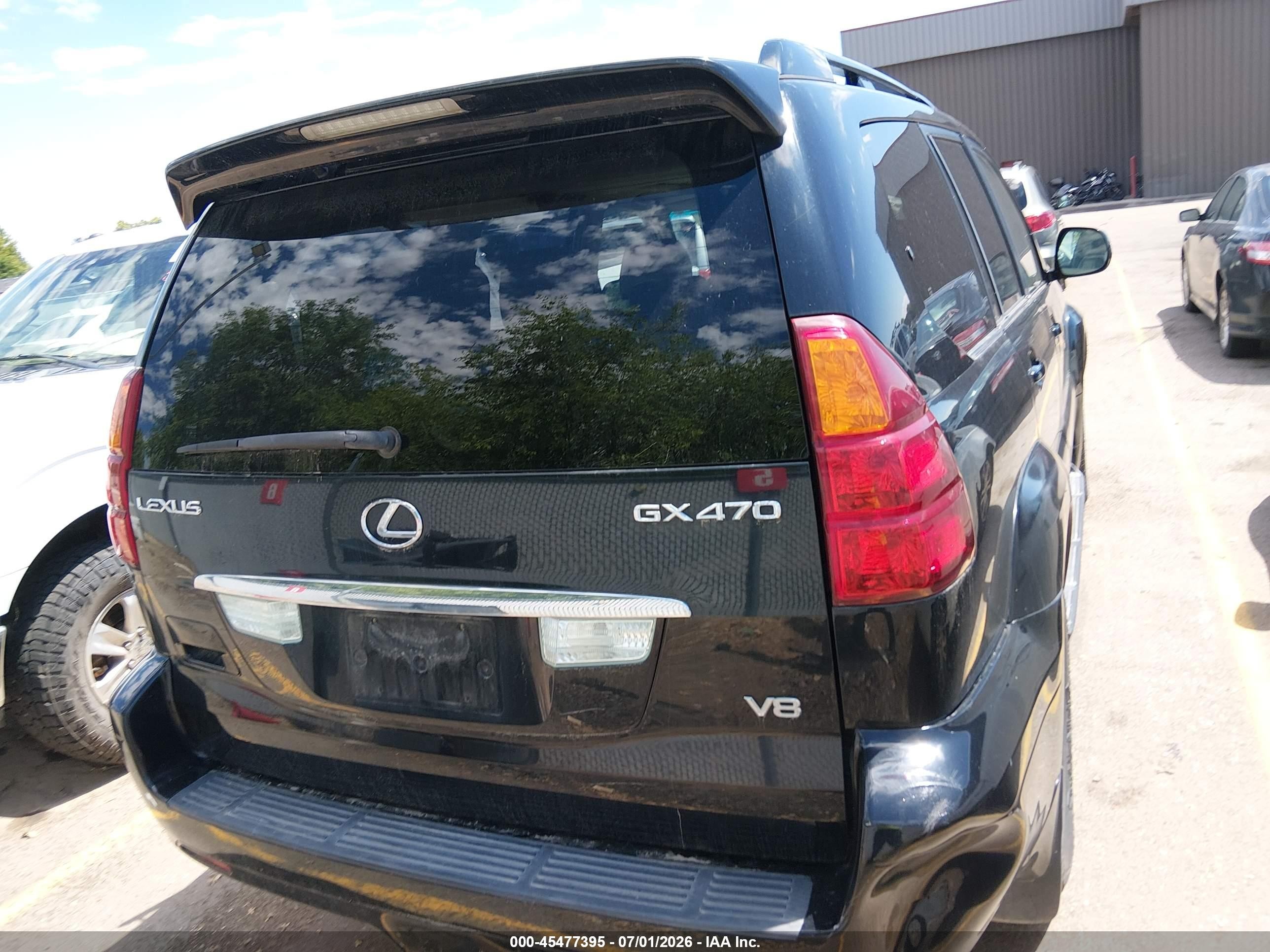 2005 Lexus Gx 470   Black vin: JTJBT20X950072022
