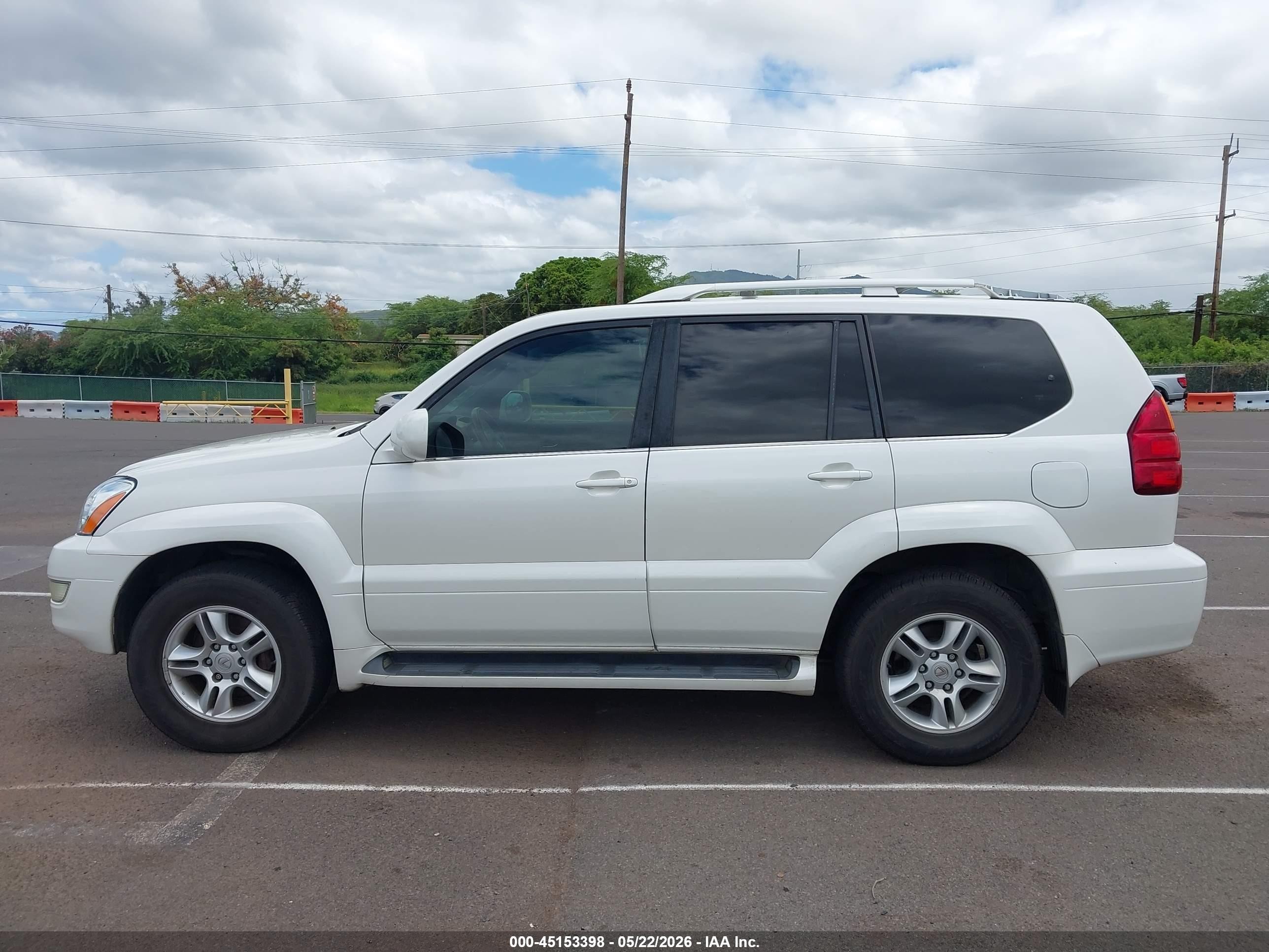 2005 Lexus Gx 470   White vin: JTJBT20X950077933