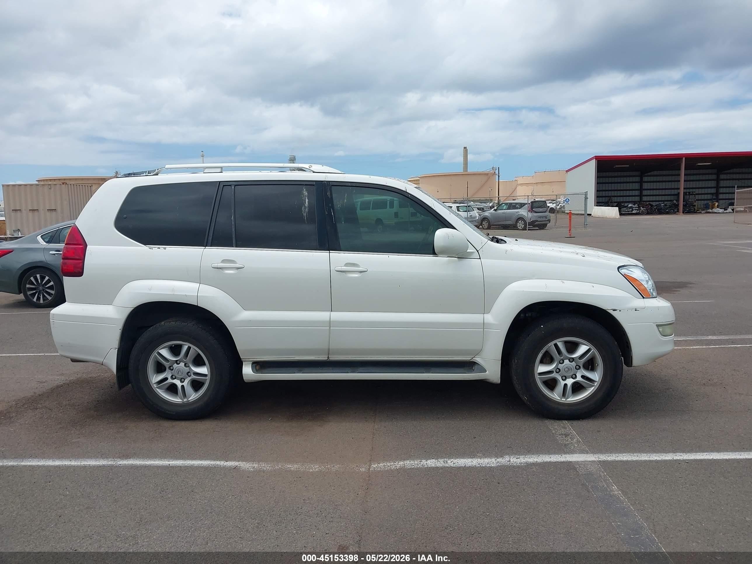2005 Lexus Gx 470   White vin: JTJBT20X950077933