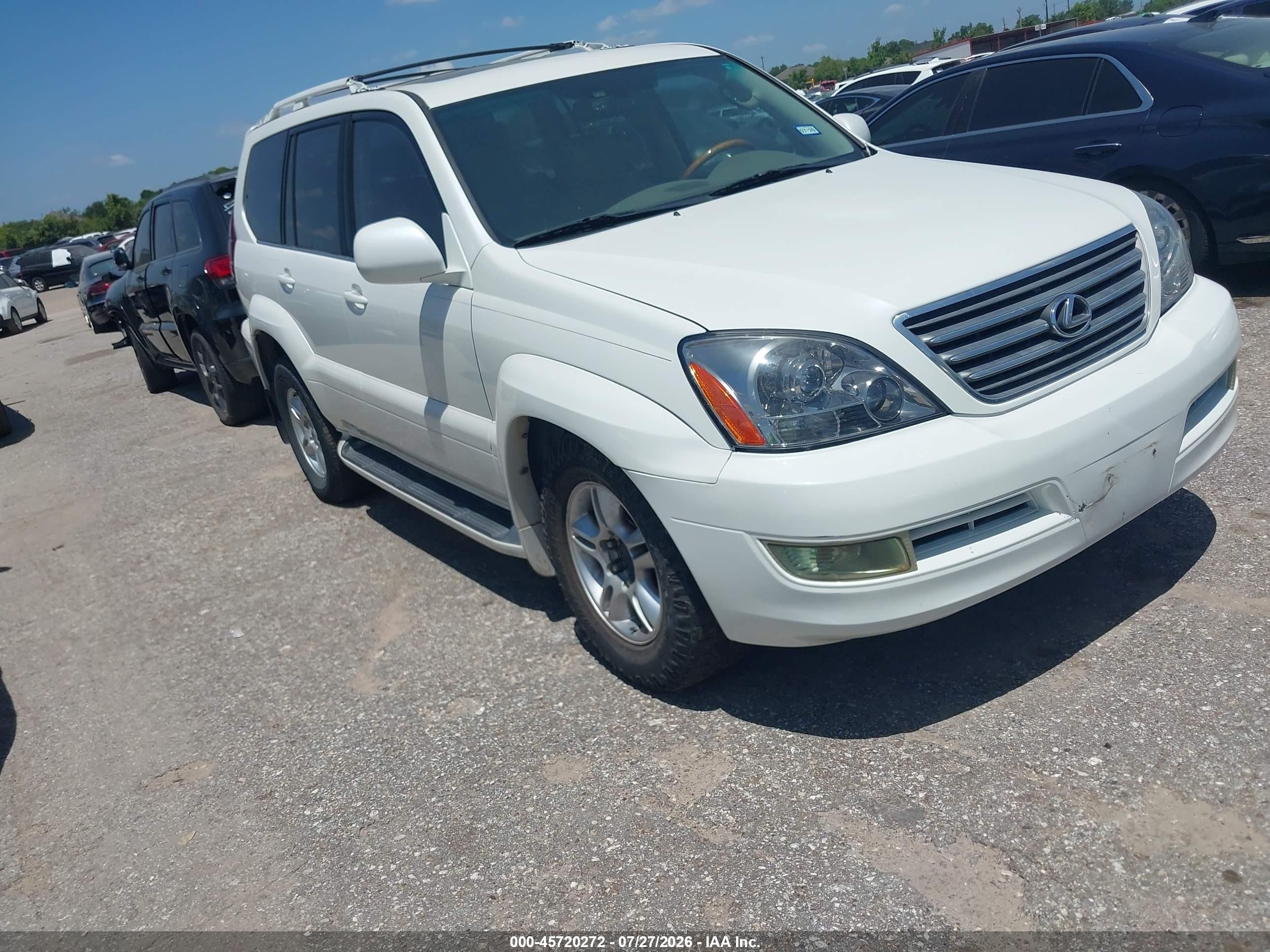 2007 Lexus Gx 470   White vin: JTJBT20X970136109