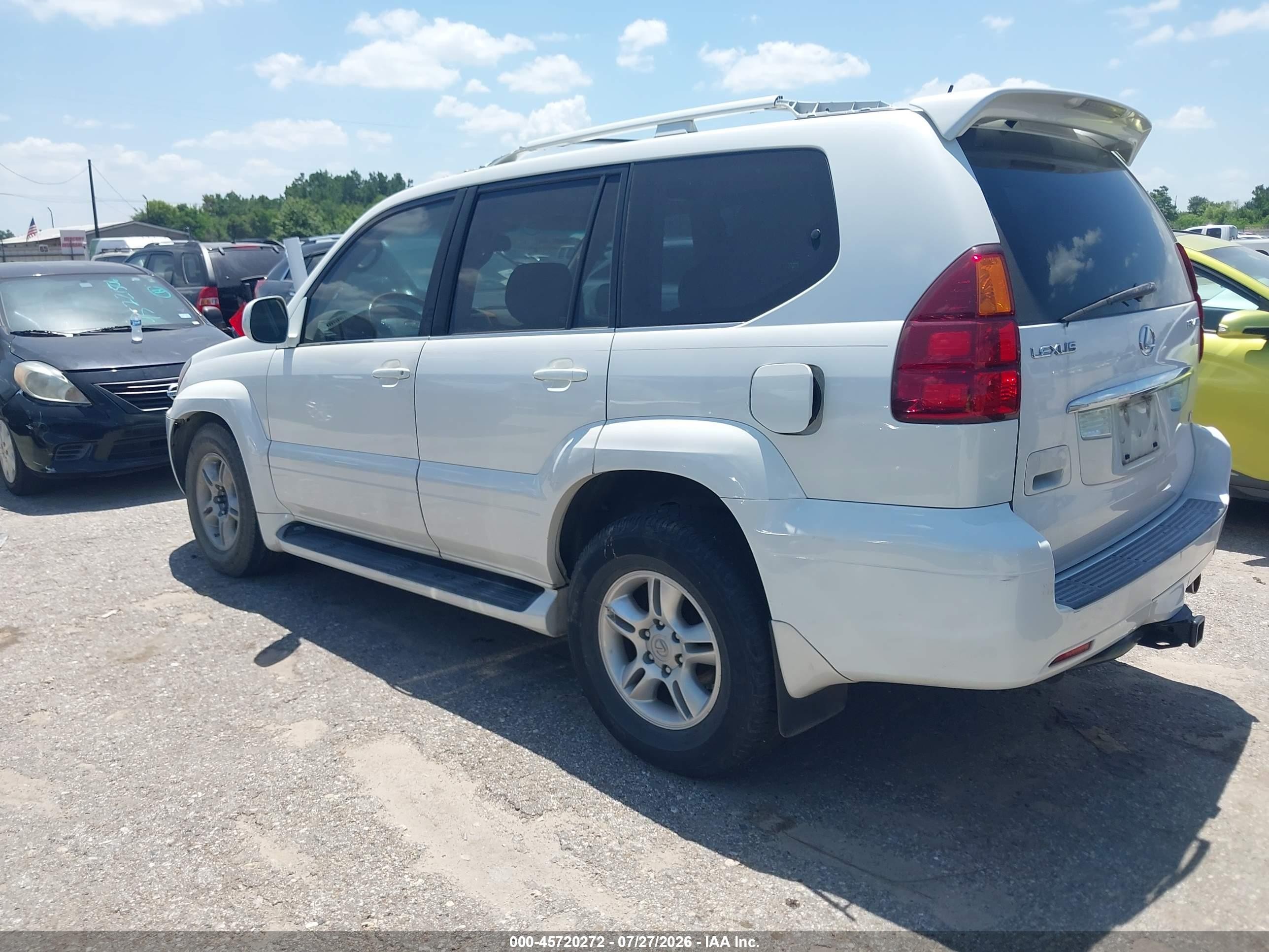 2007 Lexus Gx 470   White vin: JTJBT20X970136109