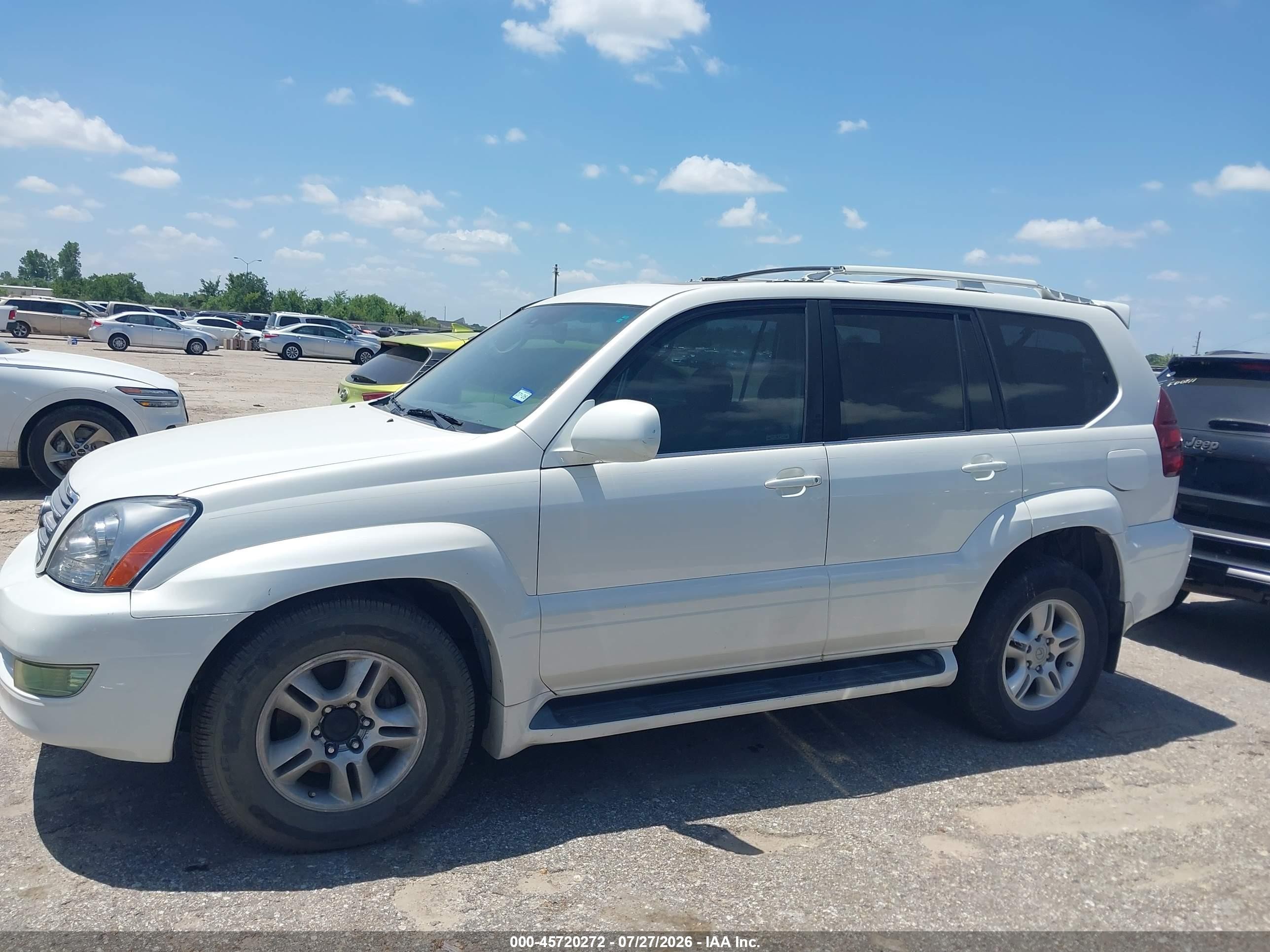 2007 Lexus Gx 470   White vin: JTJBT20X970136109