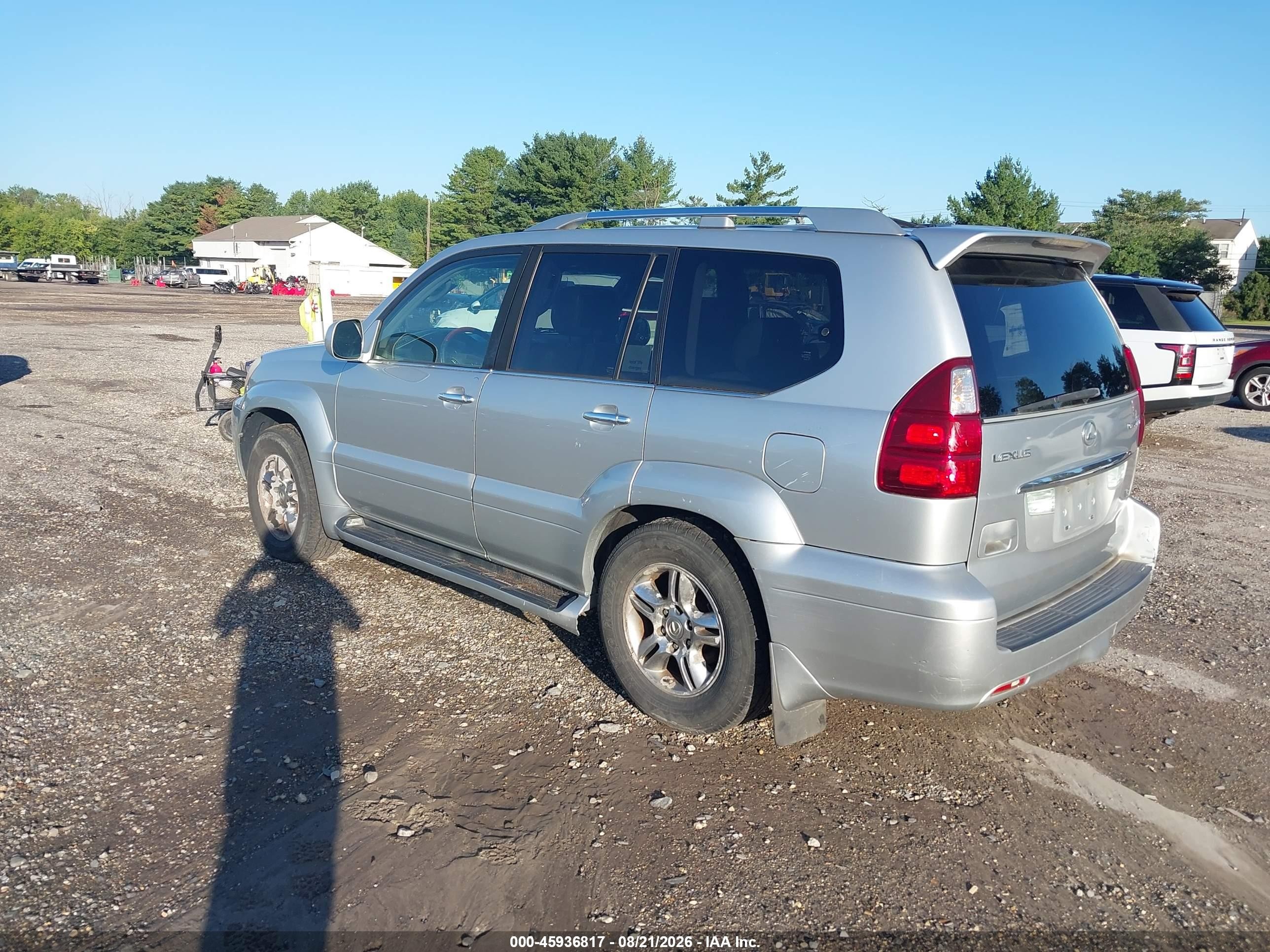 2008 Lexus Gx 470   Gray vin: JTJBT20X980162940