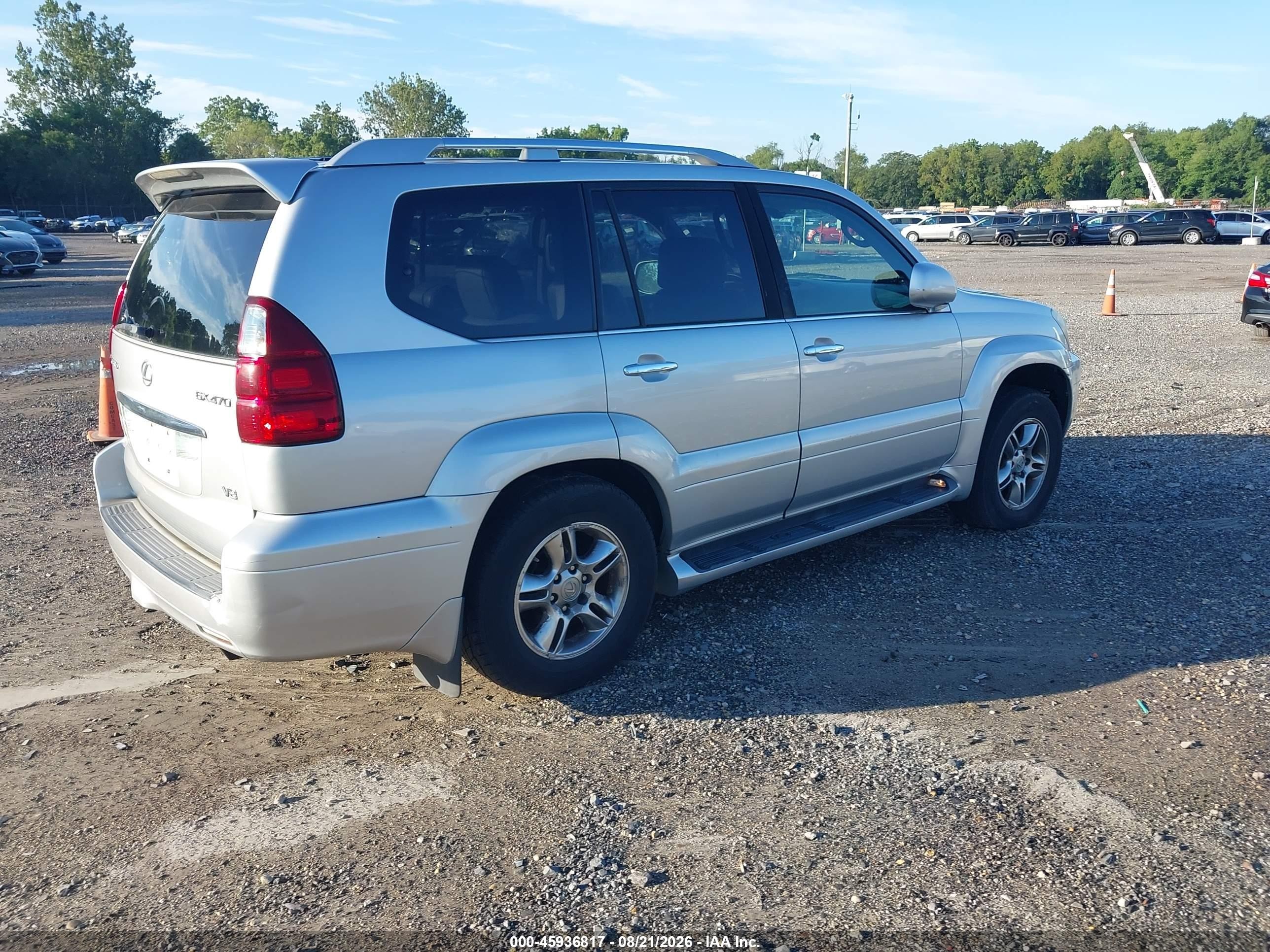 2008 Lexus Gx 470   Gray vin: JTJBT20X980162940