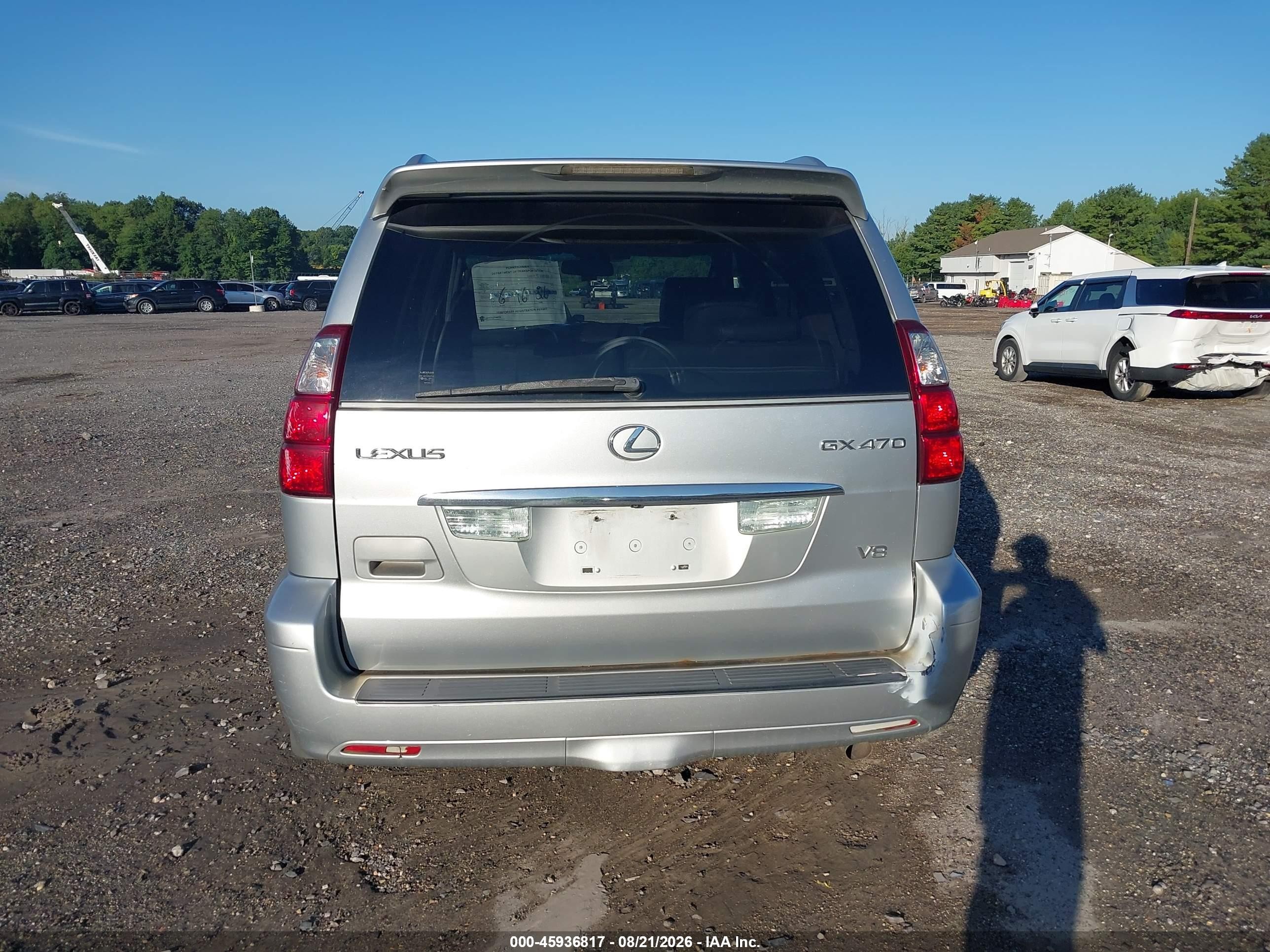 2008 Lexus Gx 470   Gray vin: JTJBT20X980162940
