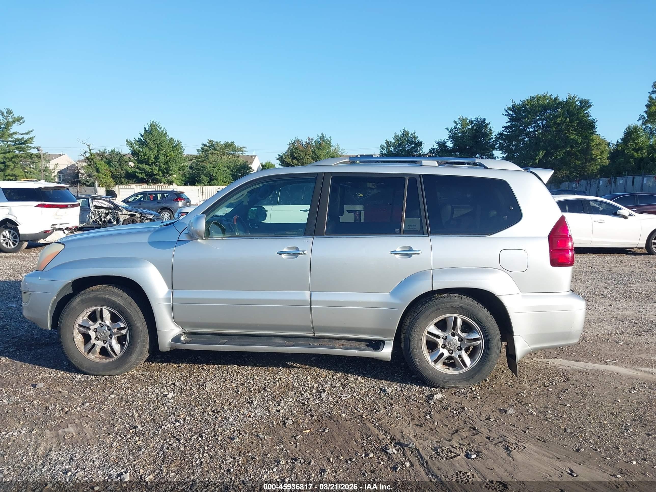 2008 Lexus Gx 470   Gray vin: JTJBT20X980162940