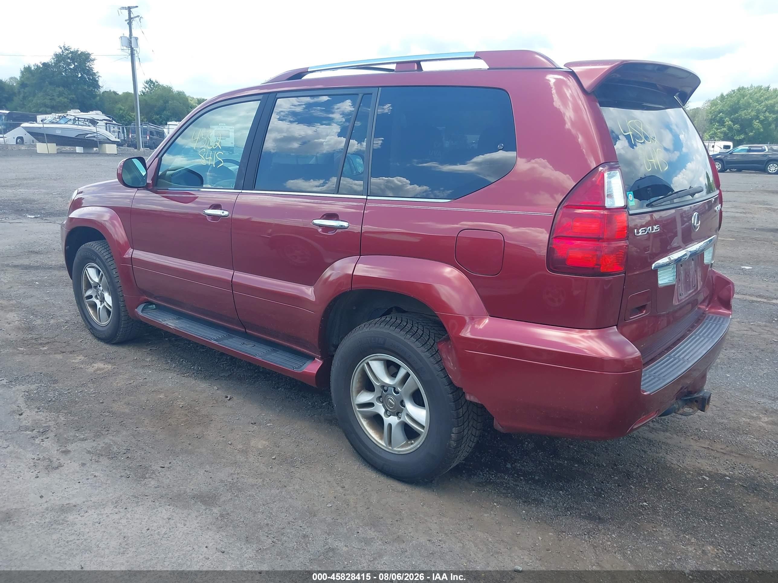 2009 Lexus Gx 470   Maroon vin: JTJBT20X990174426