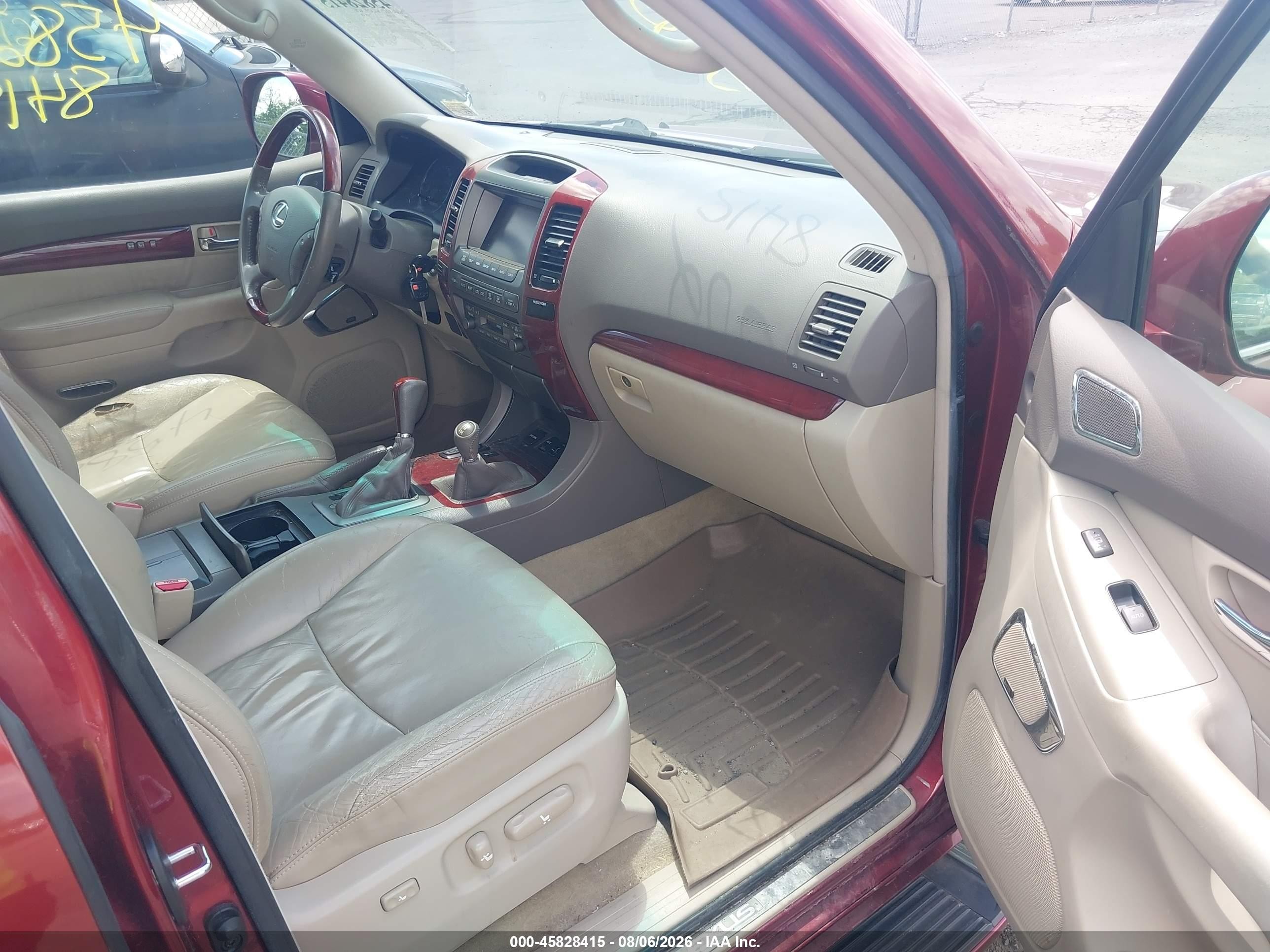 2009 Lexus Gx 470   Maroon vin: JTJBT20X990174426